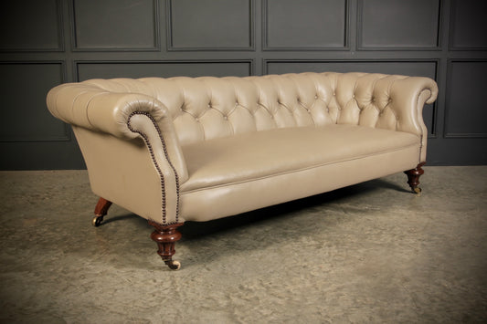 Victorian Leather Chesterfield Sofa