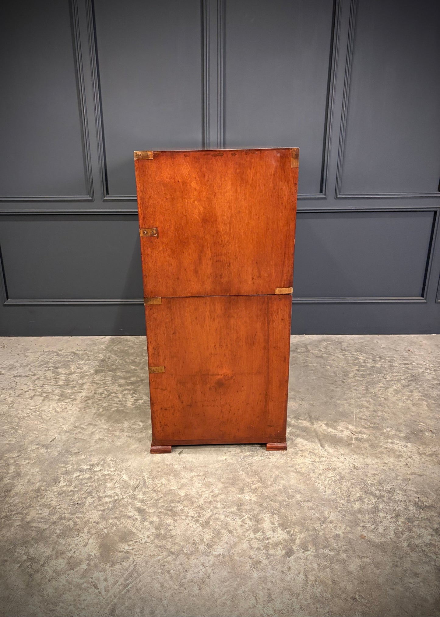 Victorian Mahogany Military Campaign Chest by Ross & Co.