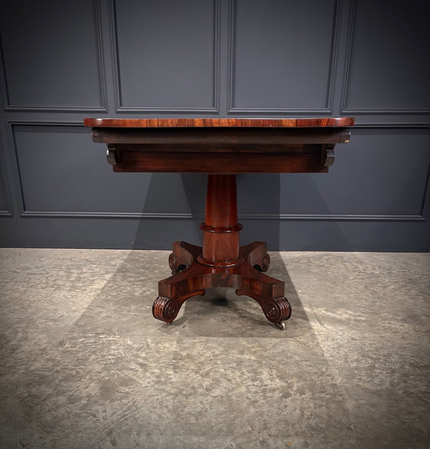 Rare 19th Century Goncalo Alves Library Table