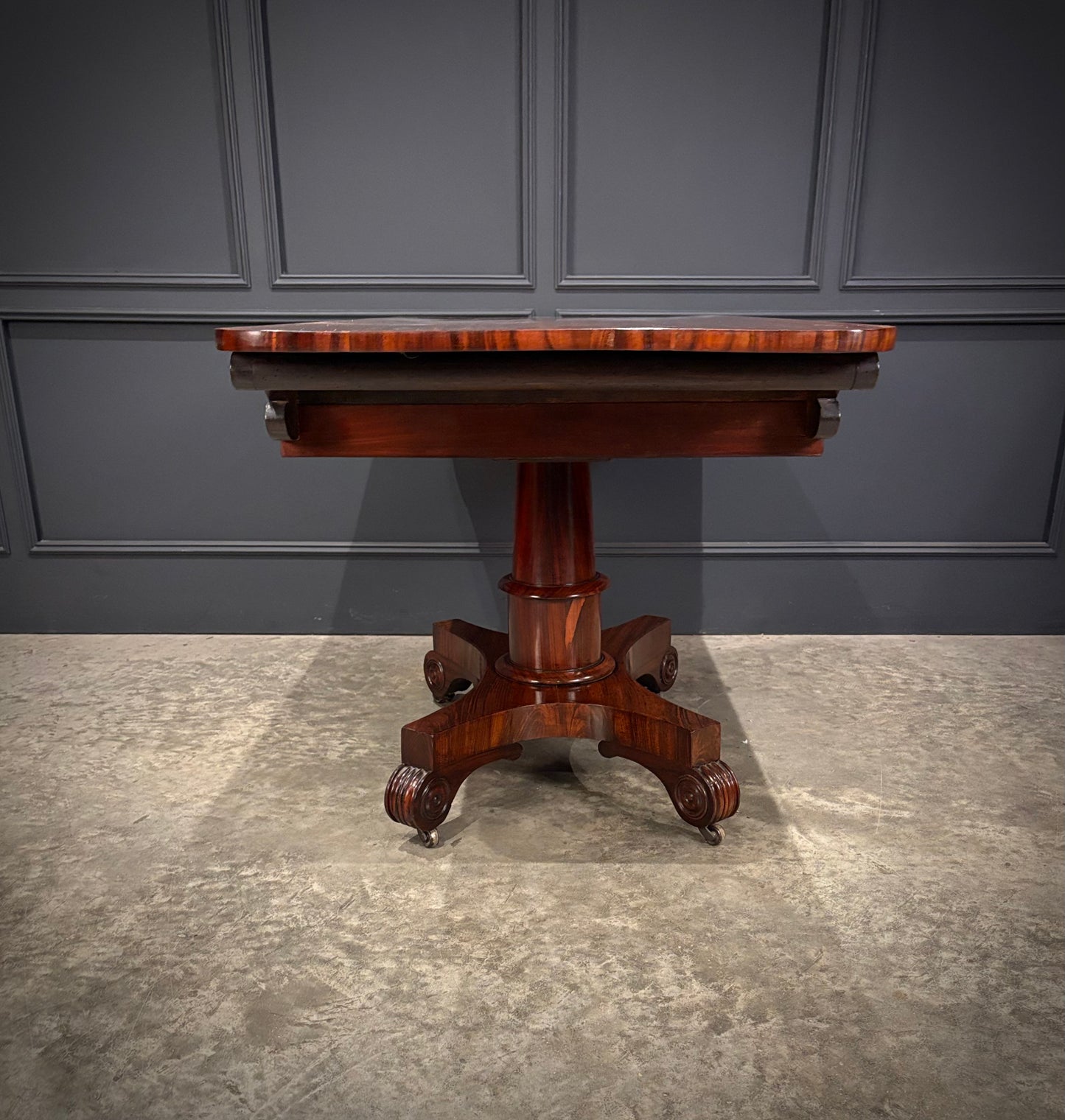 Rare 19th Century Goncalo Alves Library Table