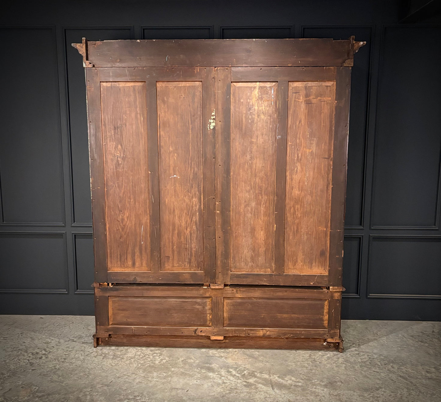 Large Victorian Mahogany Glazed Bookcase