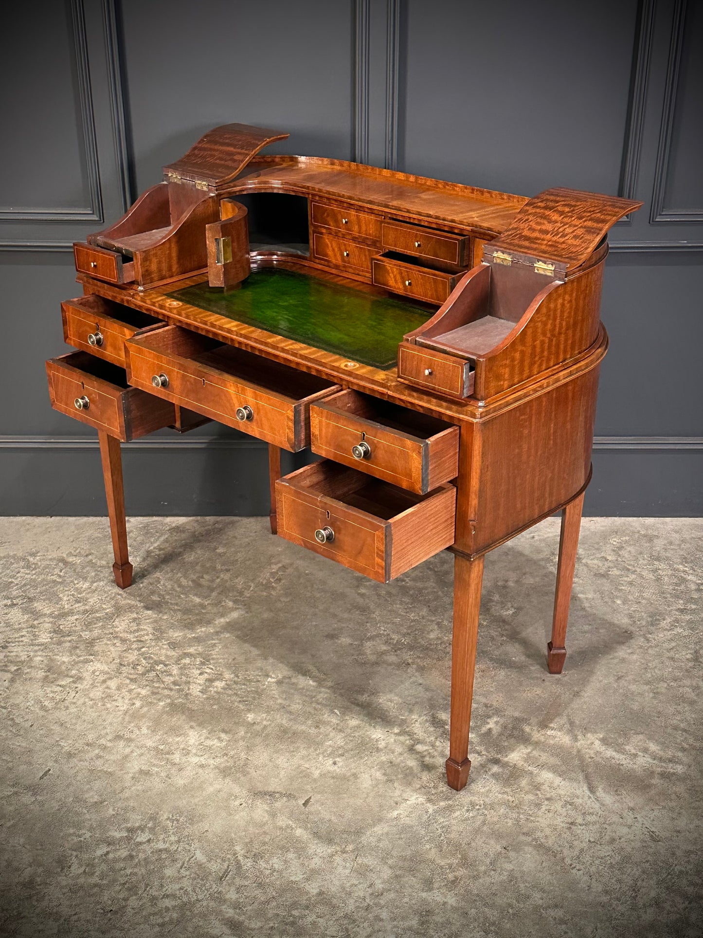 Inlaid Mahogany Carlton House Desk