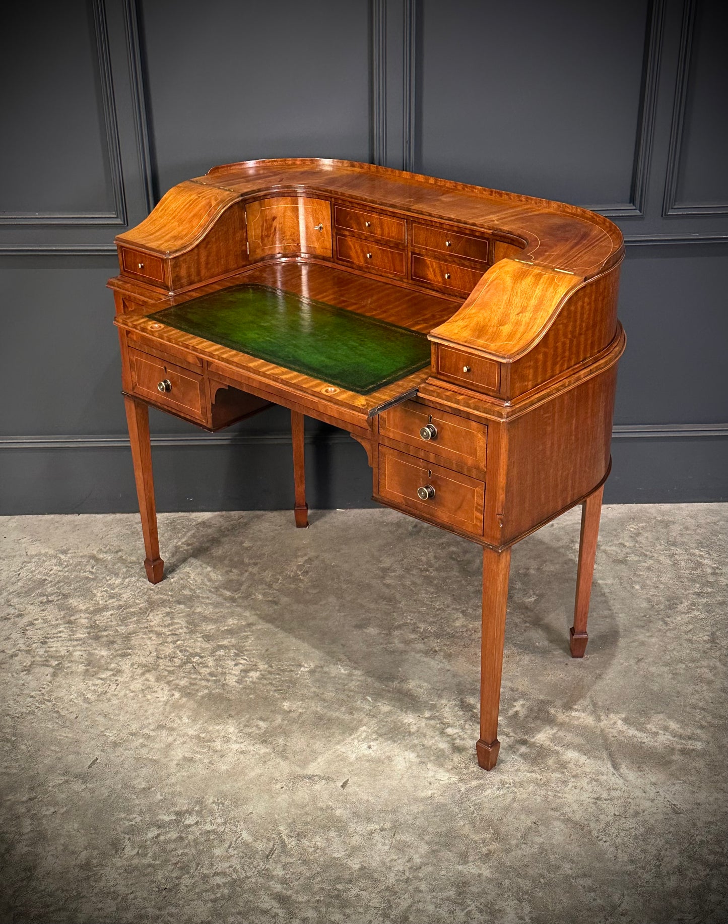 Inlaid Mahogany Carlton House Desk