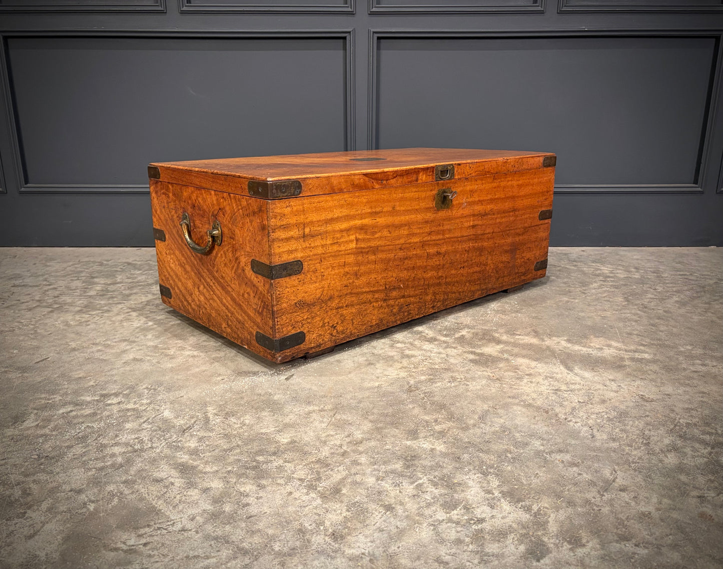 19th Century Camphor Wood Trunk