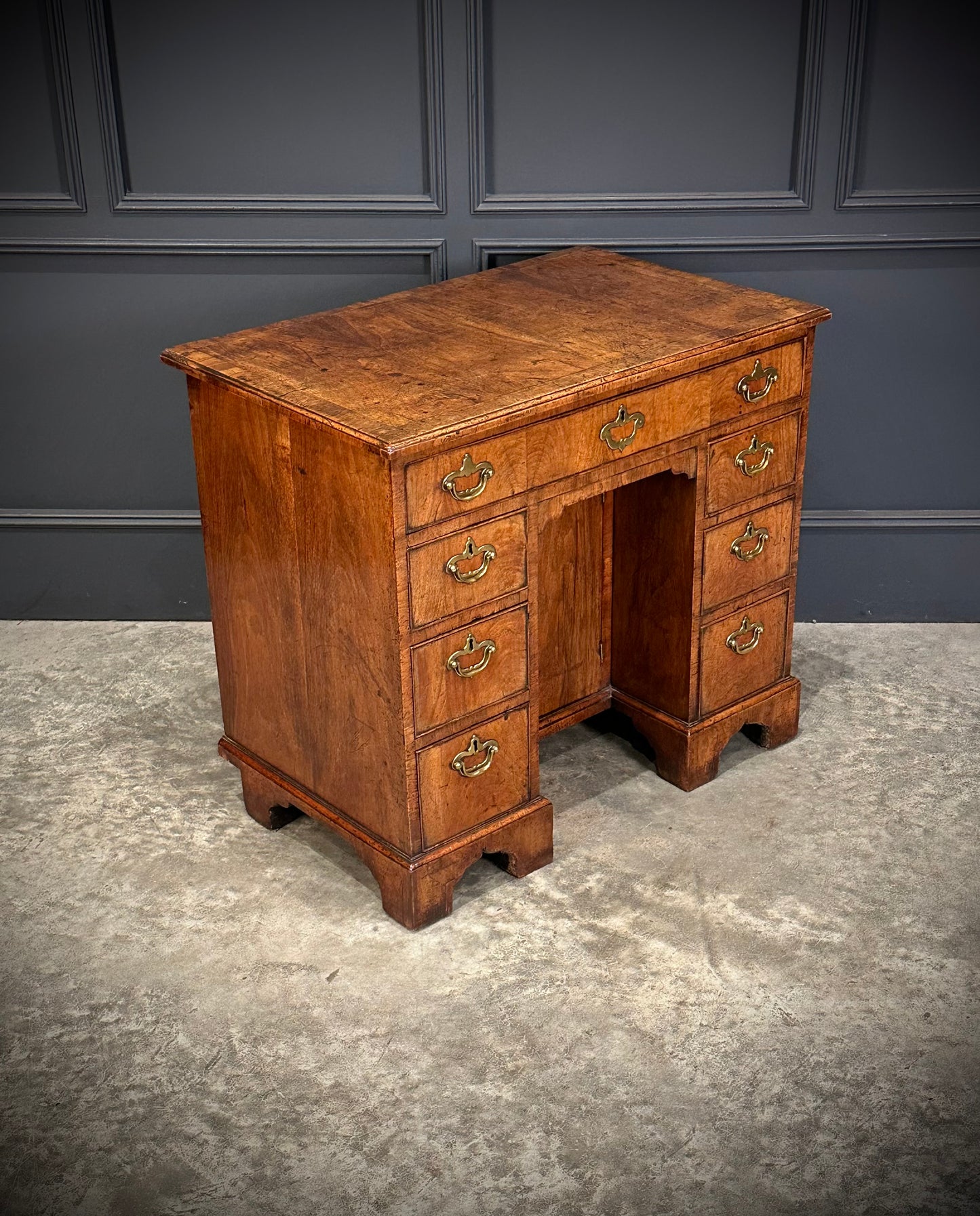 18th Century Walnut Kneehole Desk