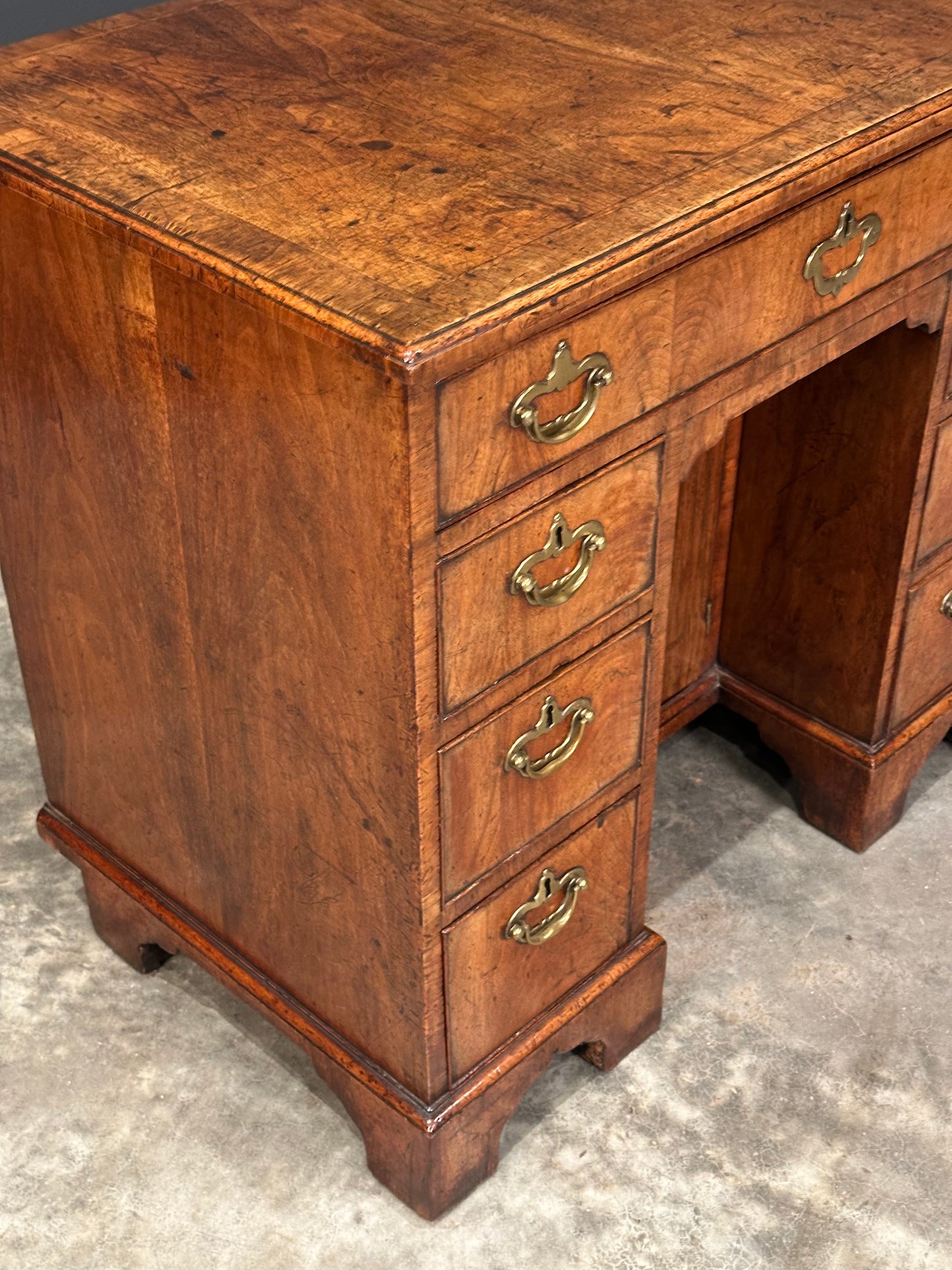 18th Century Walnut Kneehole Desk