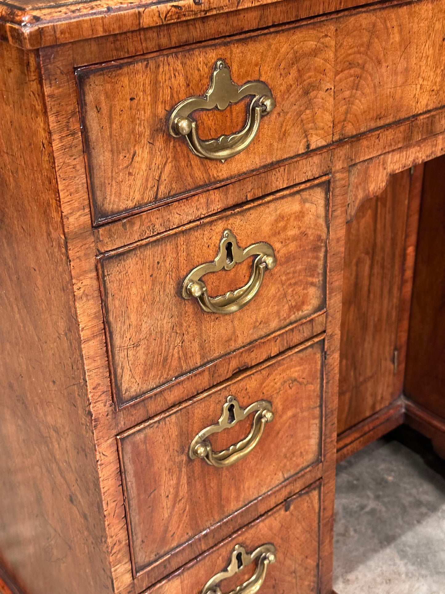 18th Century Walnut Kneehole Desk