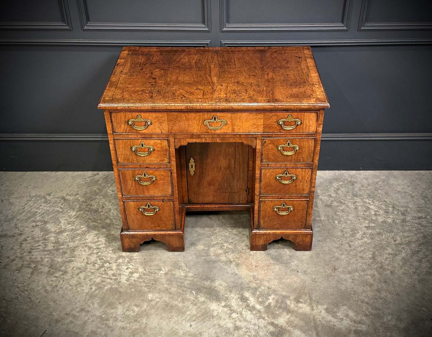 18th Century Walnut Kneehole Desk