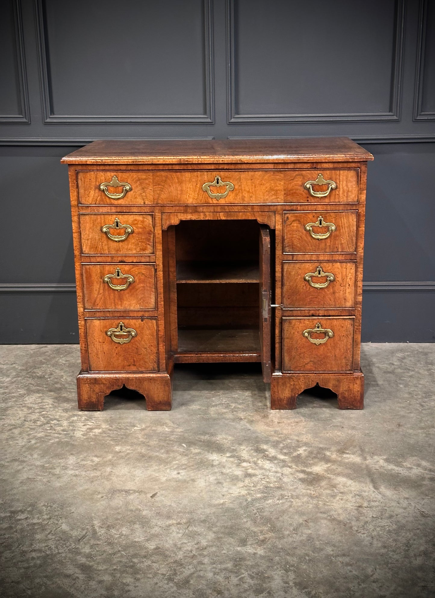 18th Century Walnut Kneehole Desk