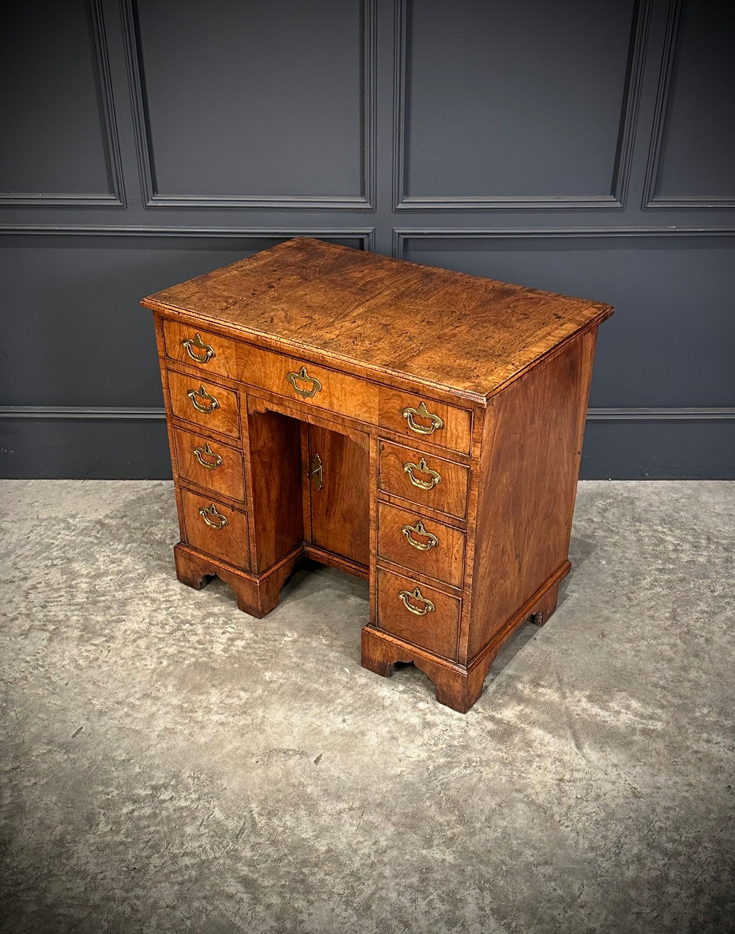 18th Century Walnut Kneehole Desk