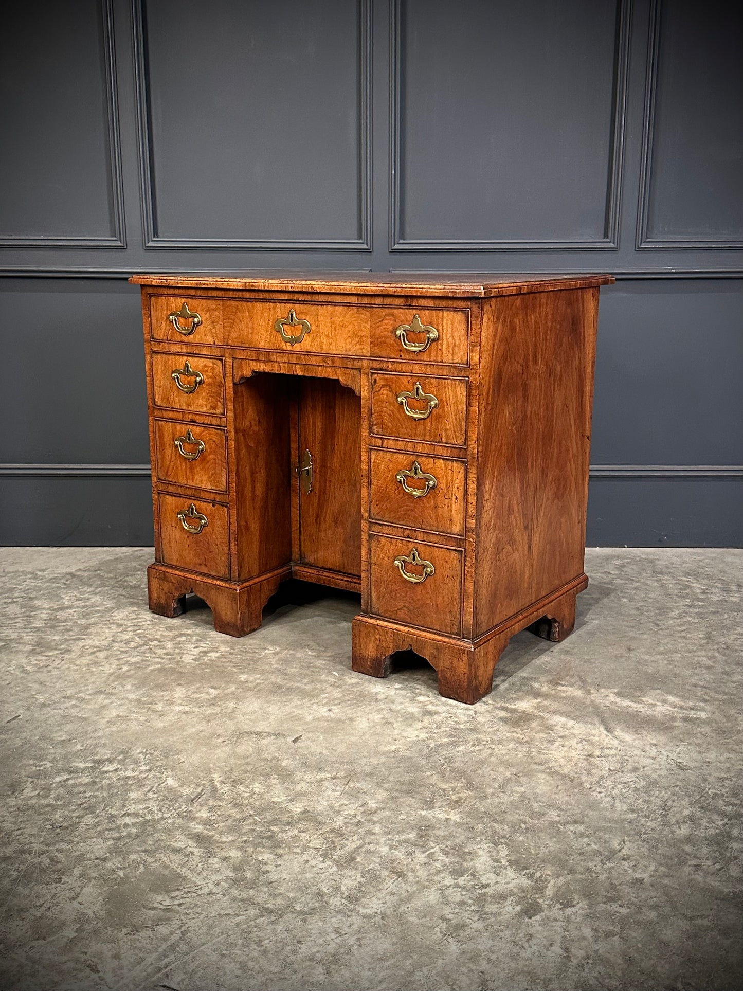 18th Century Walnut Kneehole Desk