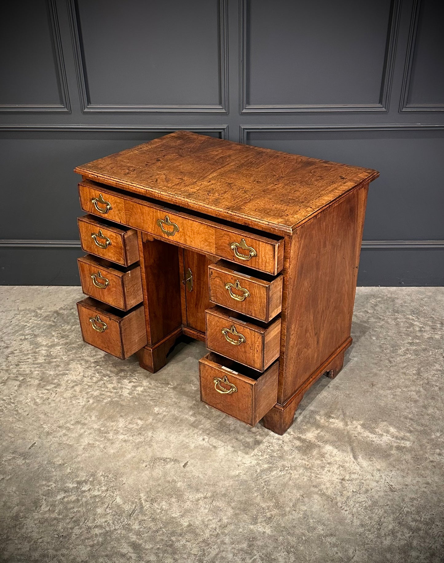 18th Century Walnut Kneehole Desk