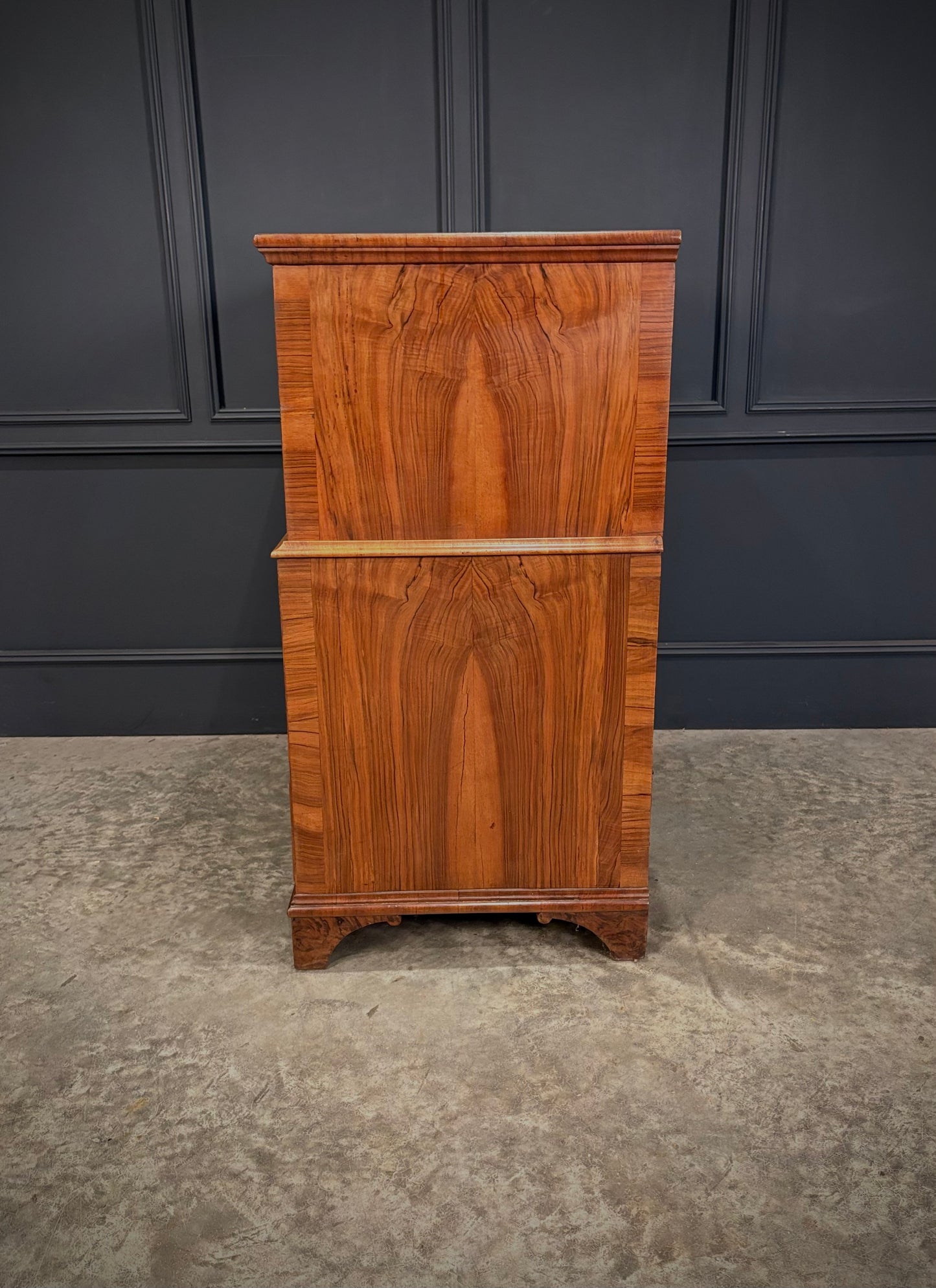 Walnut Cabinet on Chest