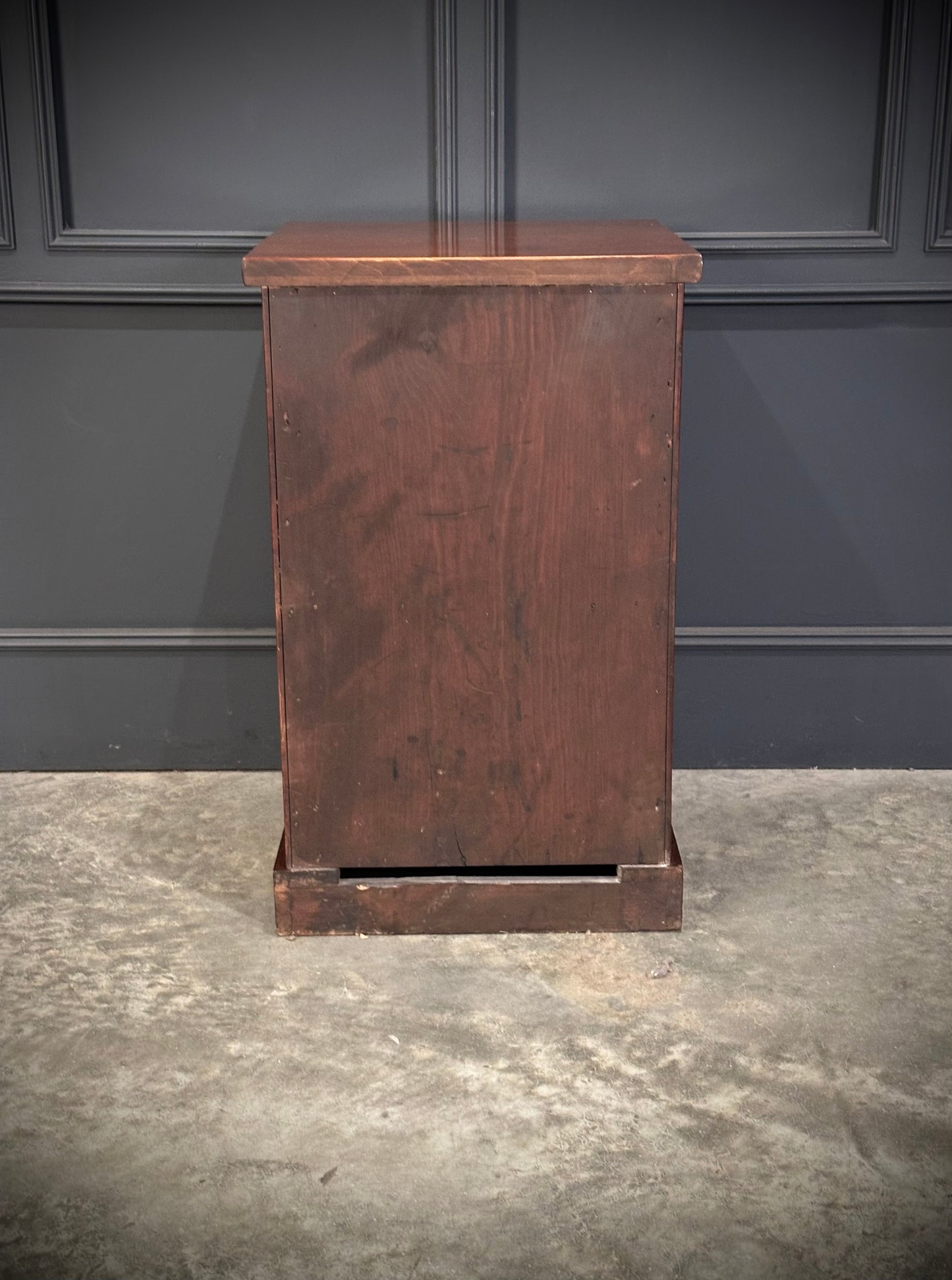 Pair of Large Flame Mahogany Bedside Cabinets