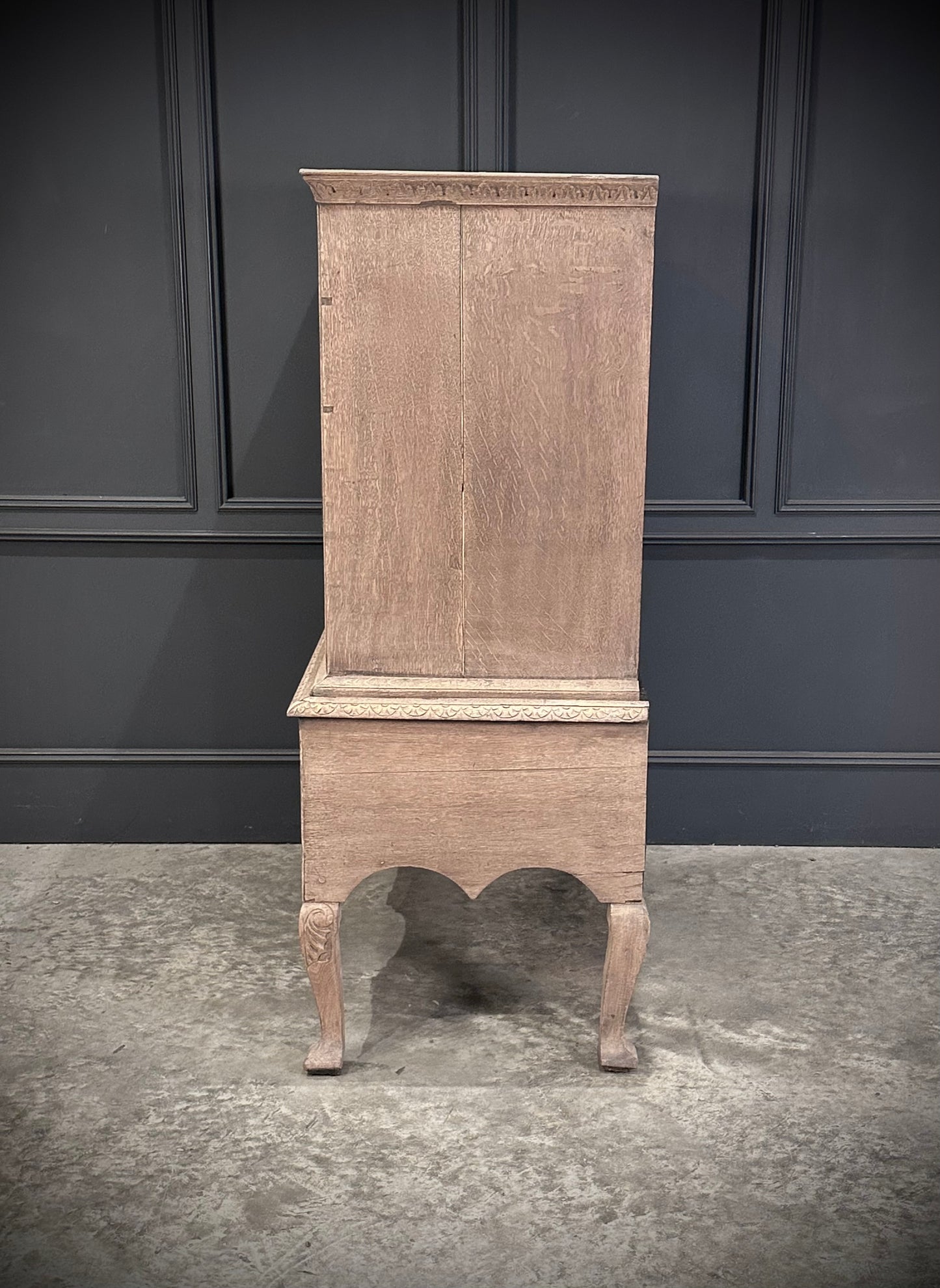 18th Century Bleached Oak Chest on Stand