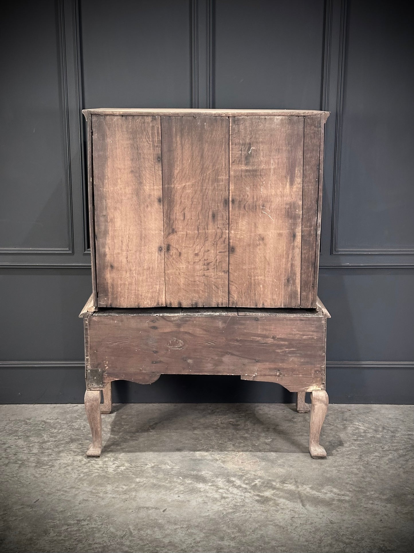 18th Century Bleached Oak Chest on Stand