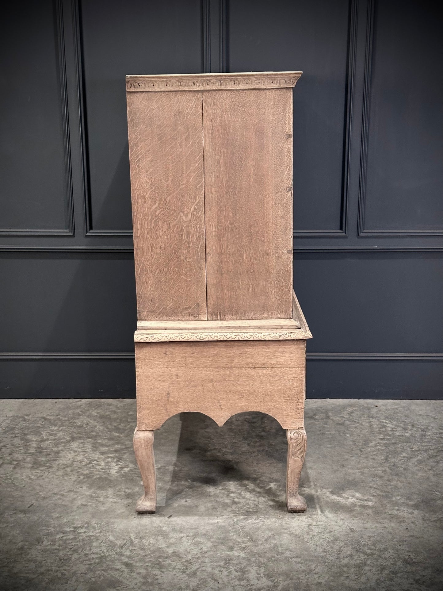 18th Century Bleached Oak Chest on Stand