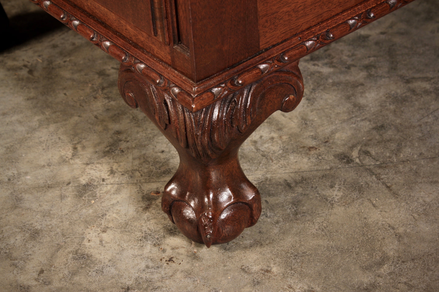 Mahogany & Leather Pedestal Desk