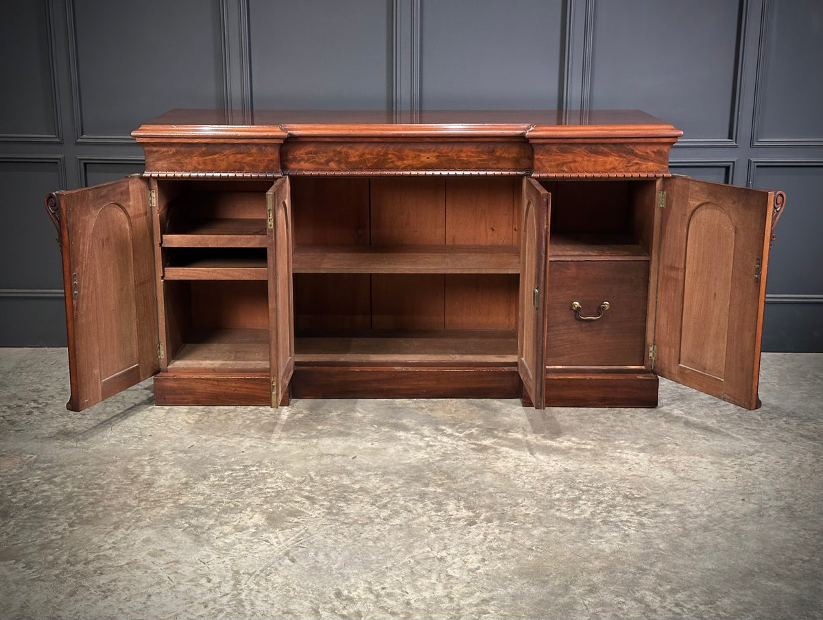 Victorian Flame Mahogany 4 Door Sideboard