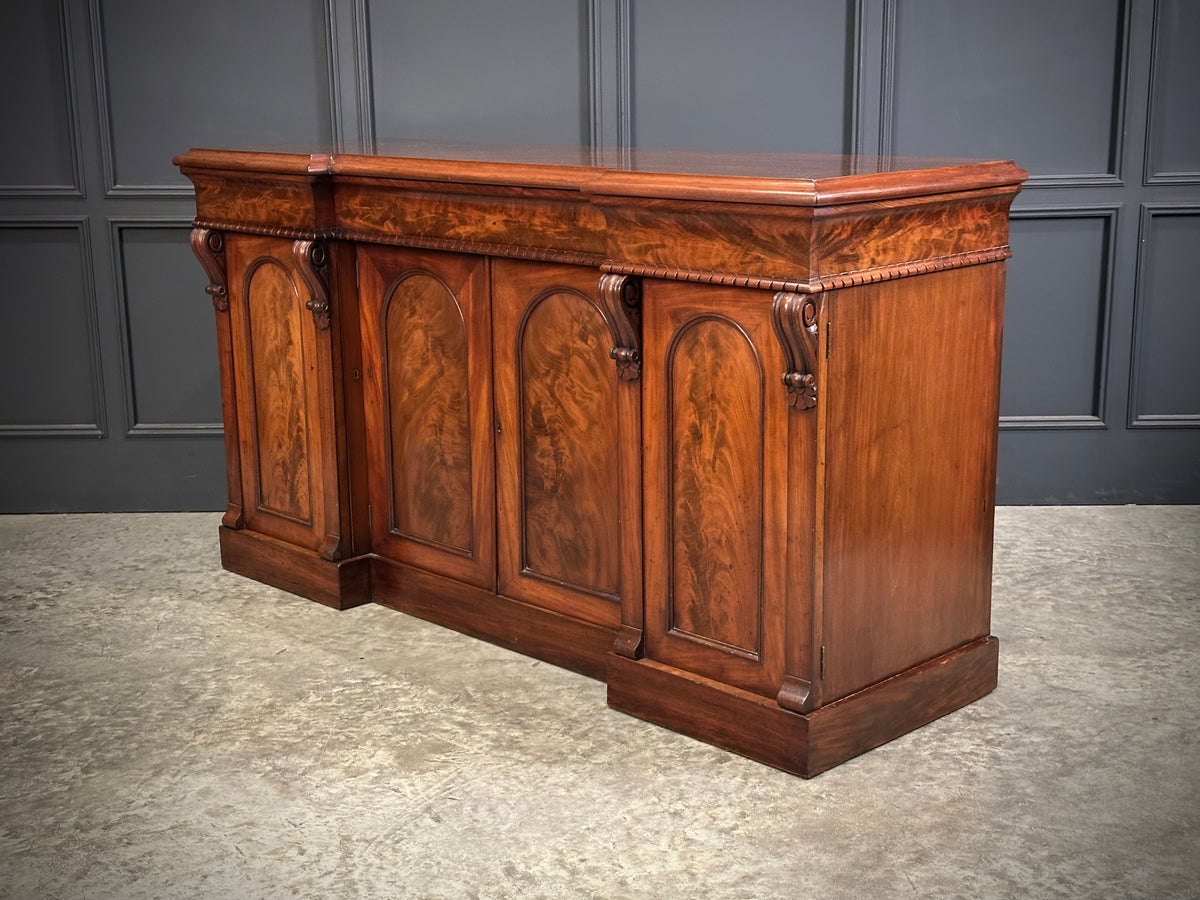 Victorian Flame Mahogany 4 Door Sideboard