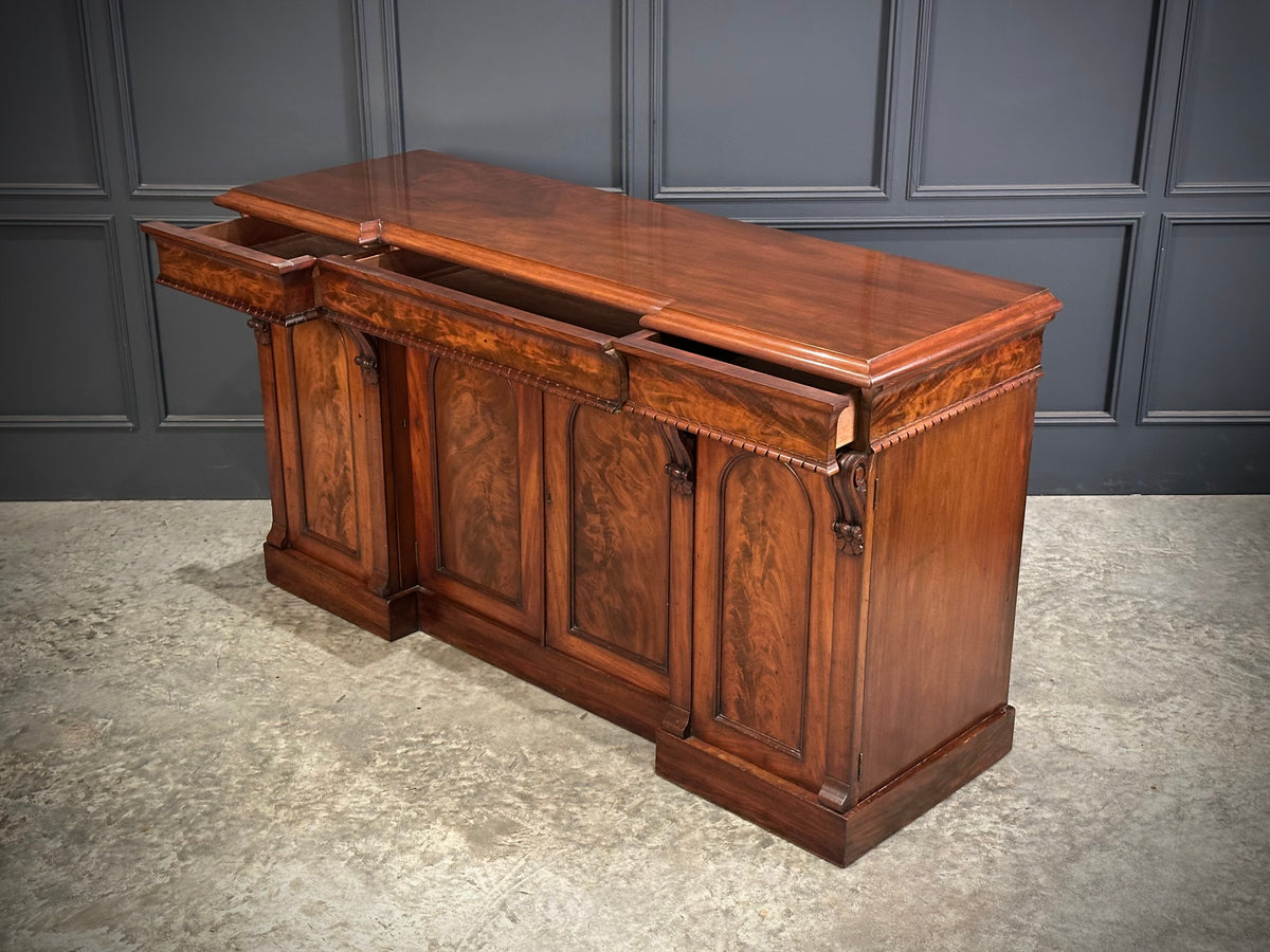 Victorian Flame Mahogany 4 Door Sideboard