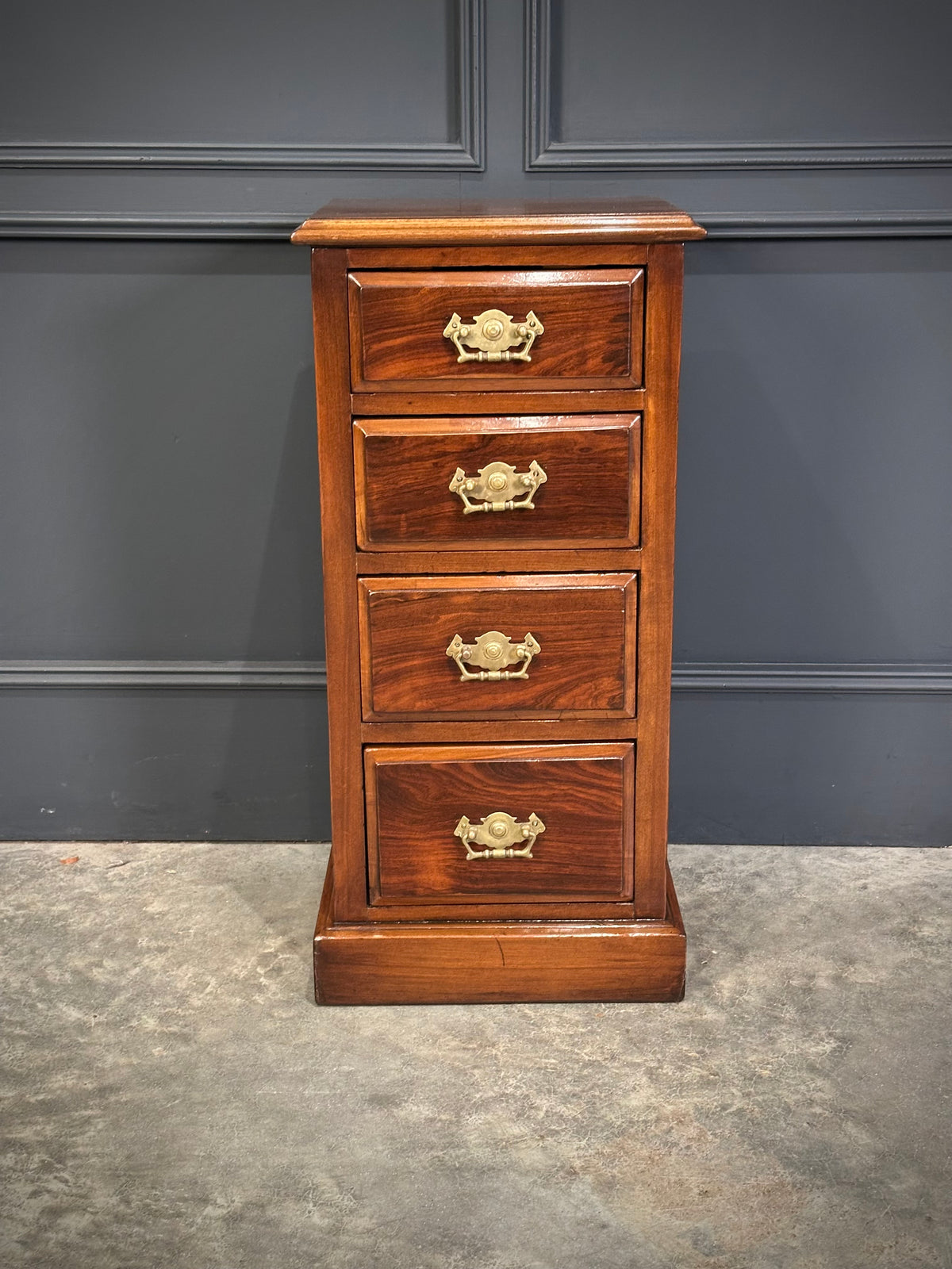 Pair of Edwardian Mahogany & Rosewood Bedside Chests