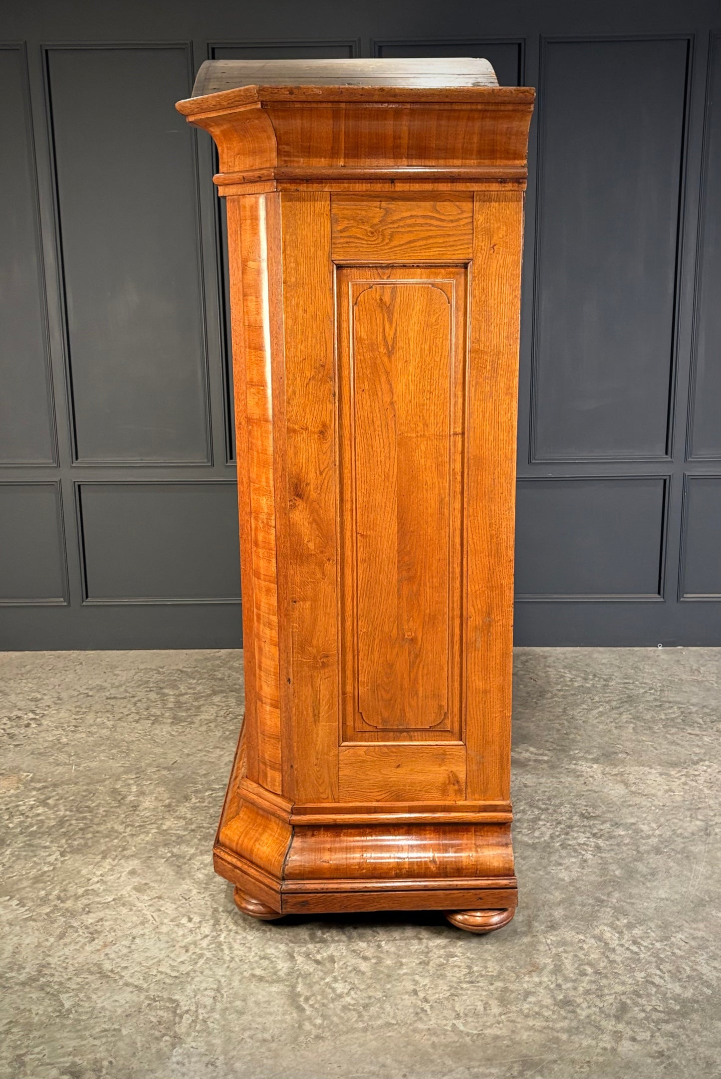 Large Continental Oak & Walnut Armoire
