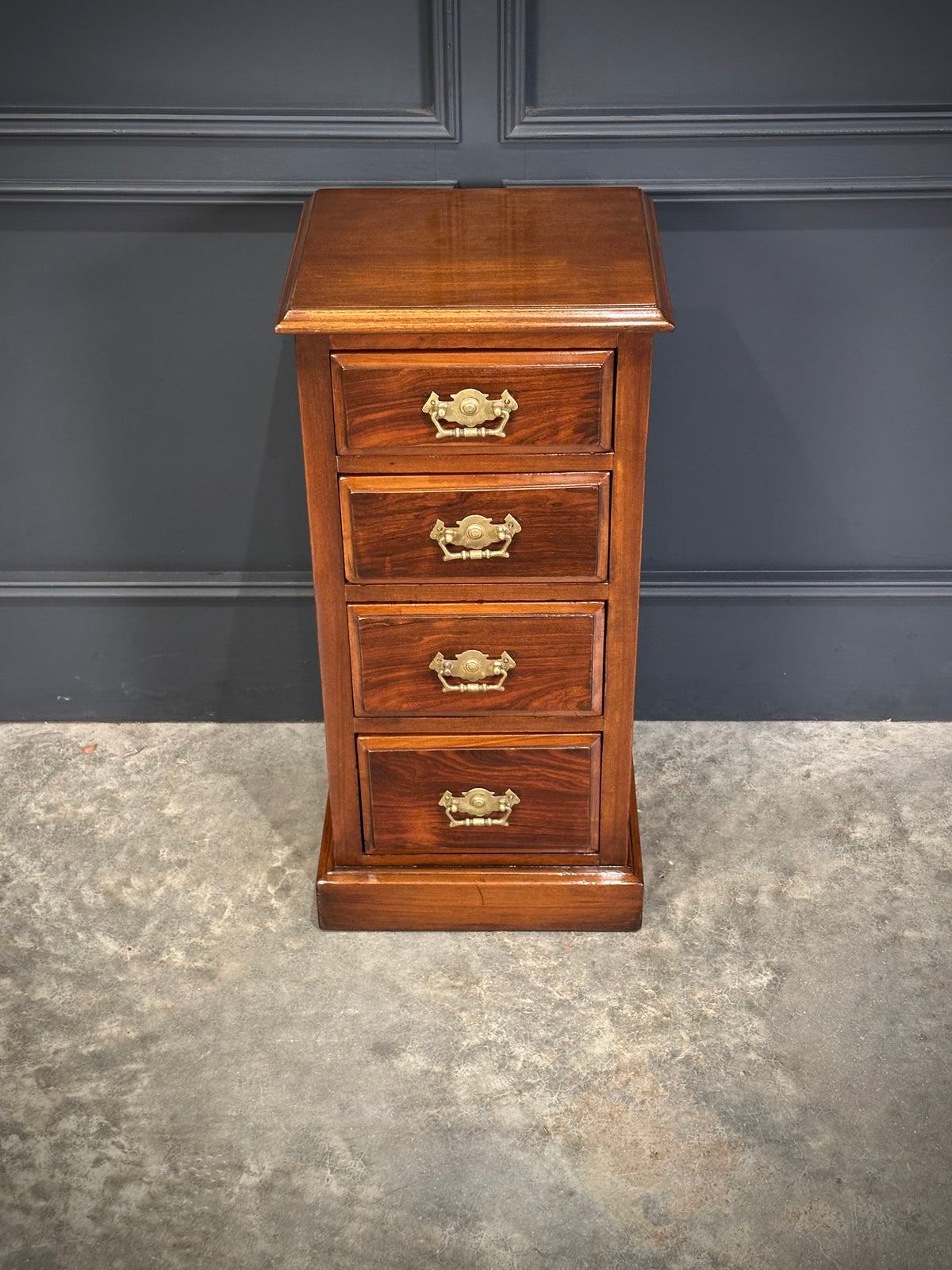 Pair of Edwardian Mahogany & Rosewood Bedside Chests