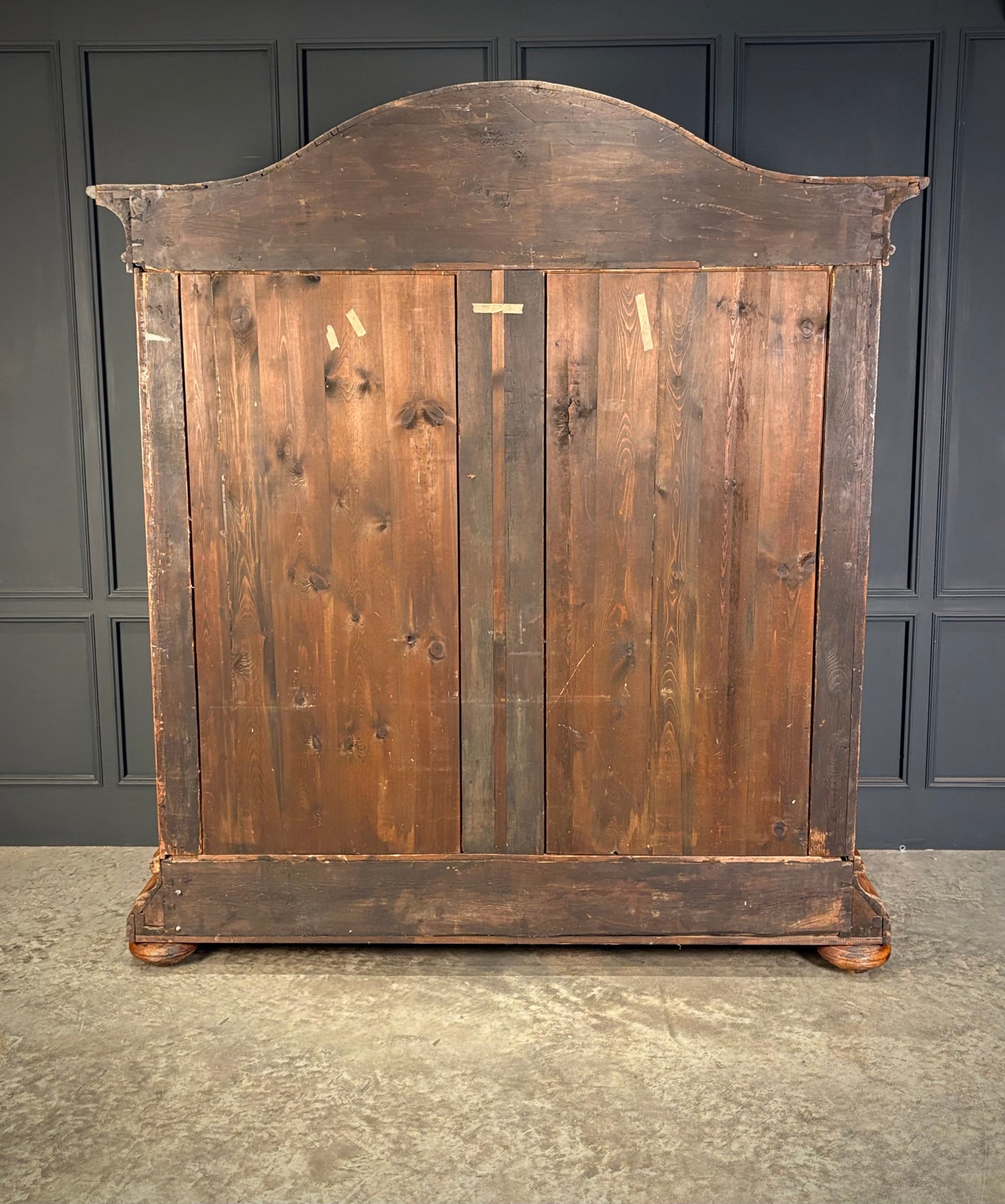 Large Continental Oak & Walnut Armoire