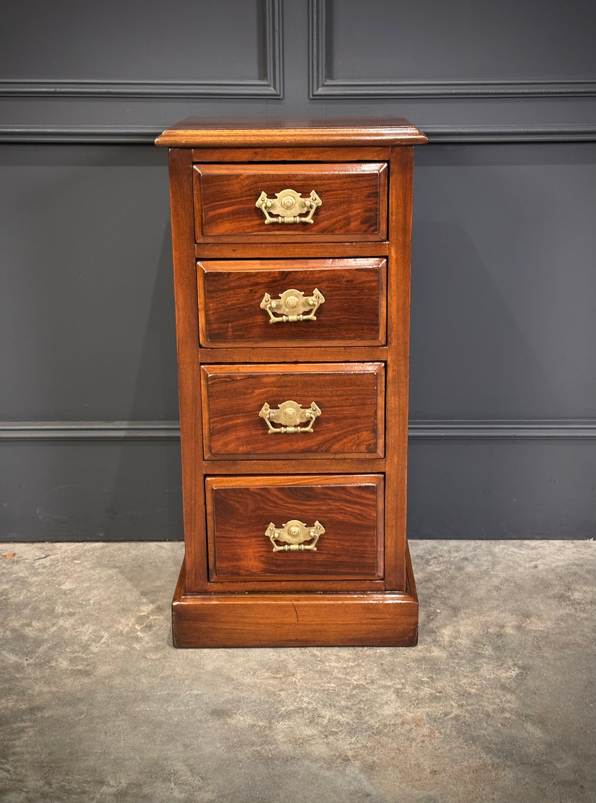 Pair of Edwardian Mahogany & Rosewood Bedside Chests