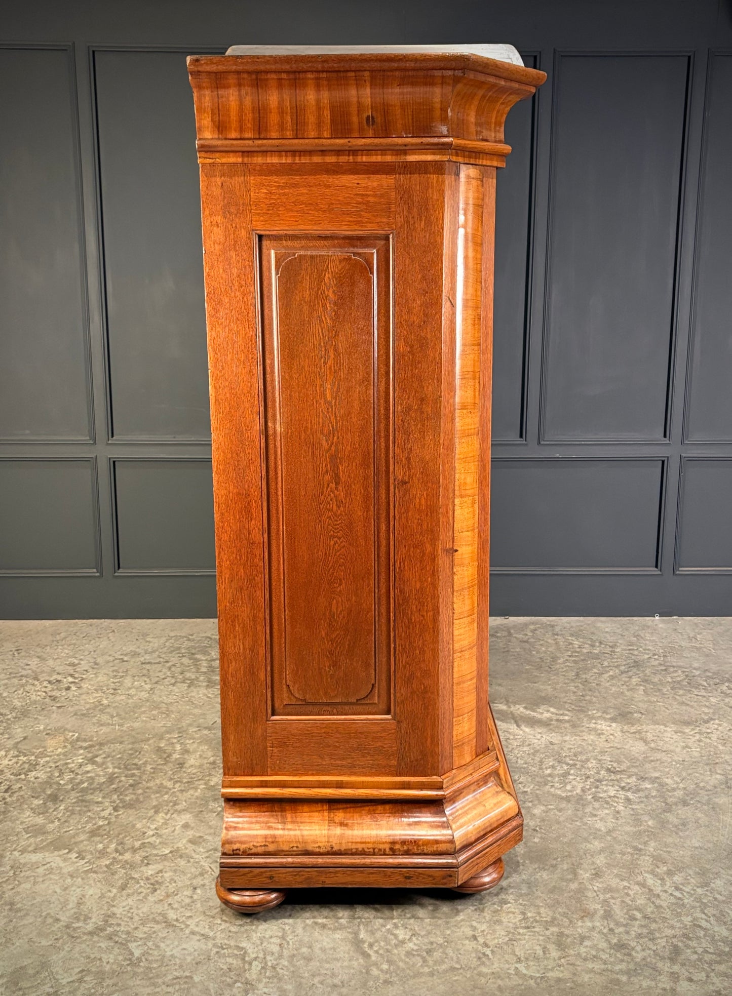 Large Continental Oak & Walnut Armoire