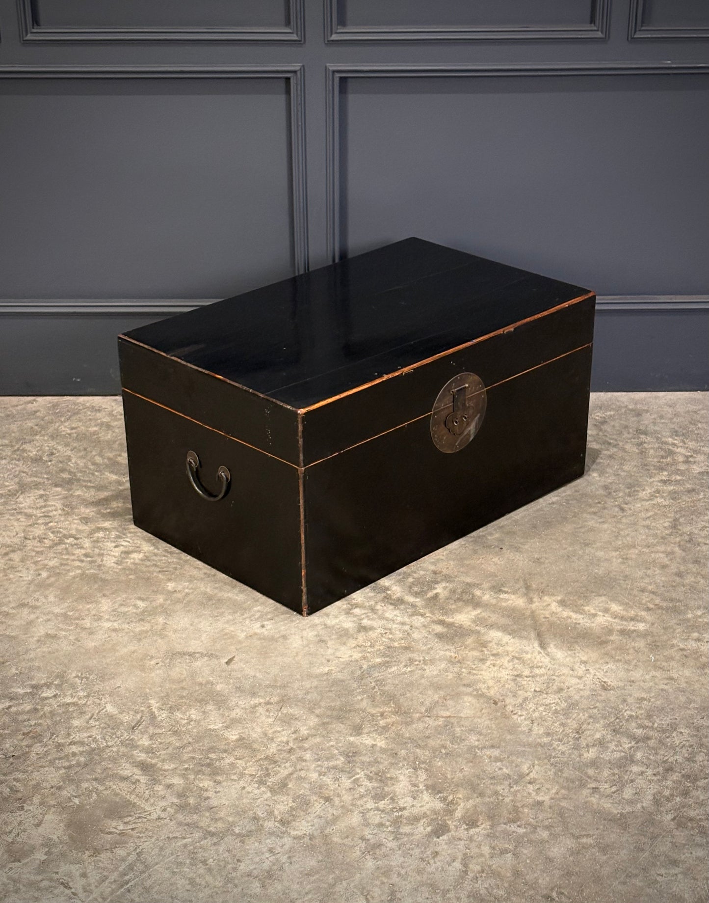 Chinese Lacquered Storage Trunk