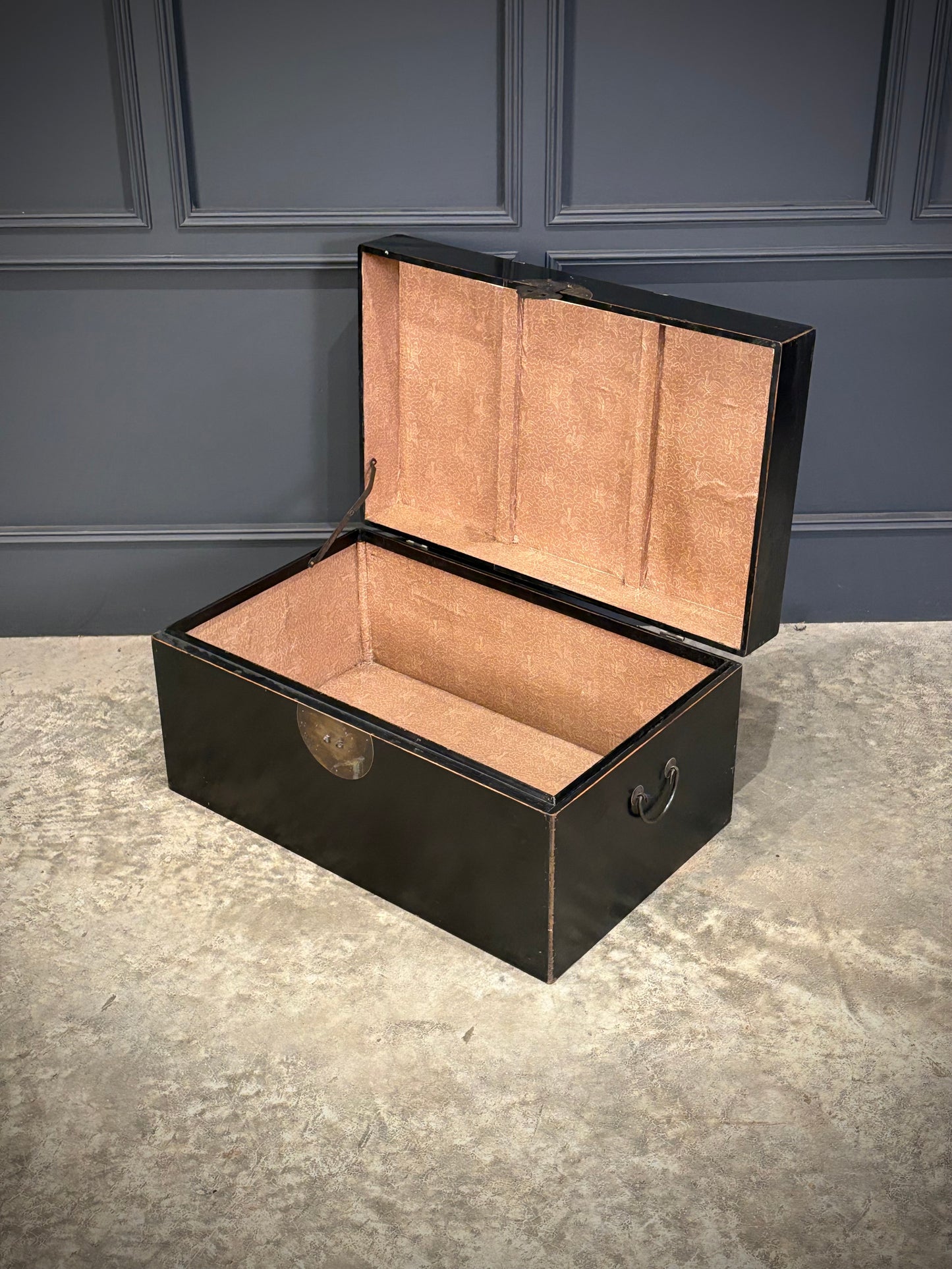 Chinese Lacquered Storage Trunk