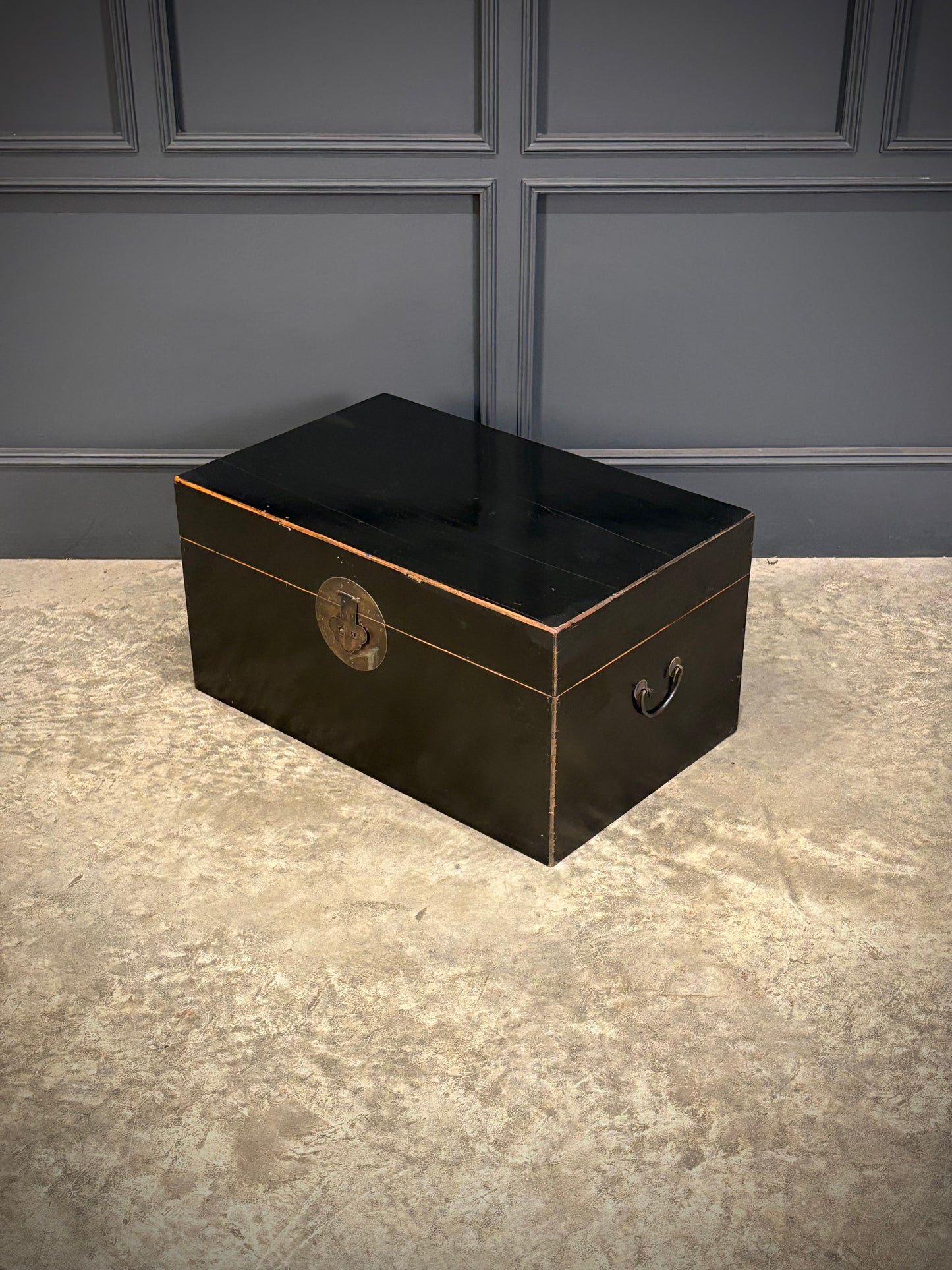 Chinese Lacquered Storage Trunk