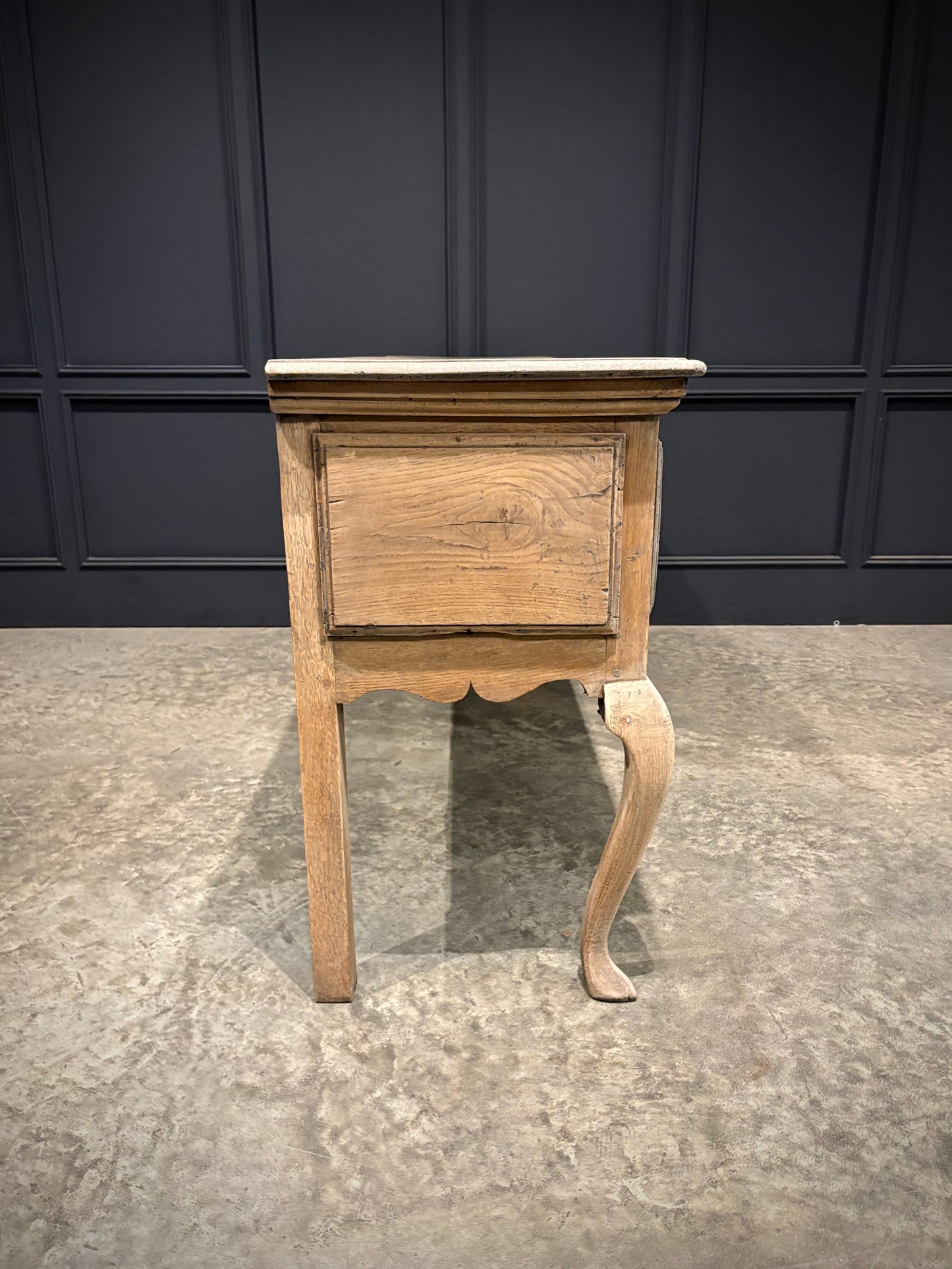 18th Century Carved Oak Dresser Base