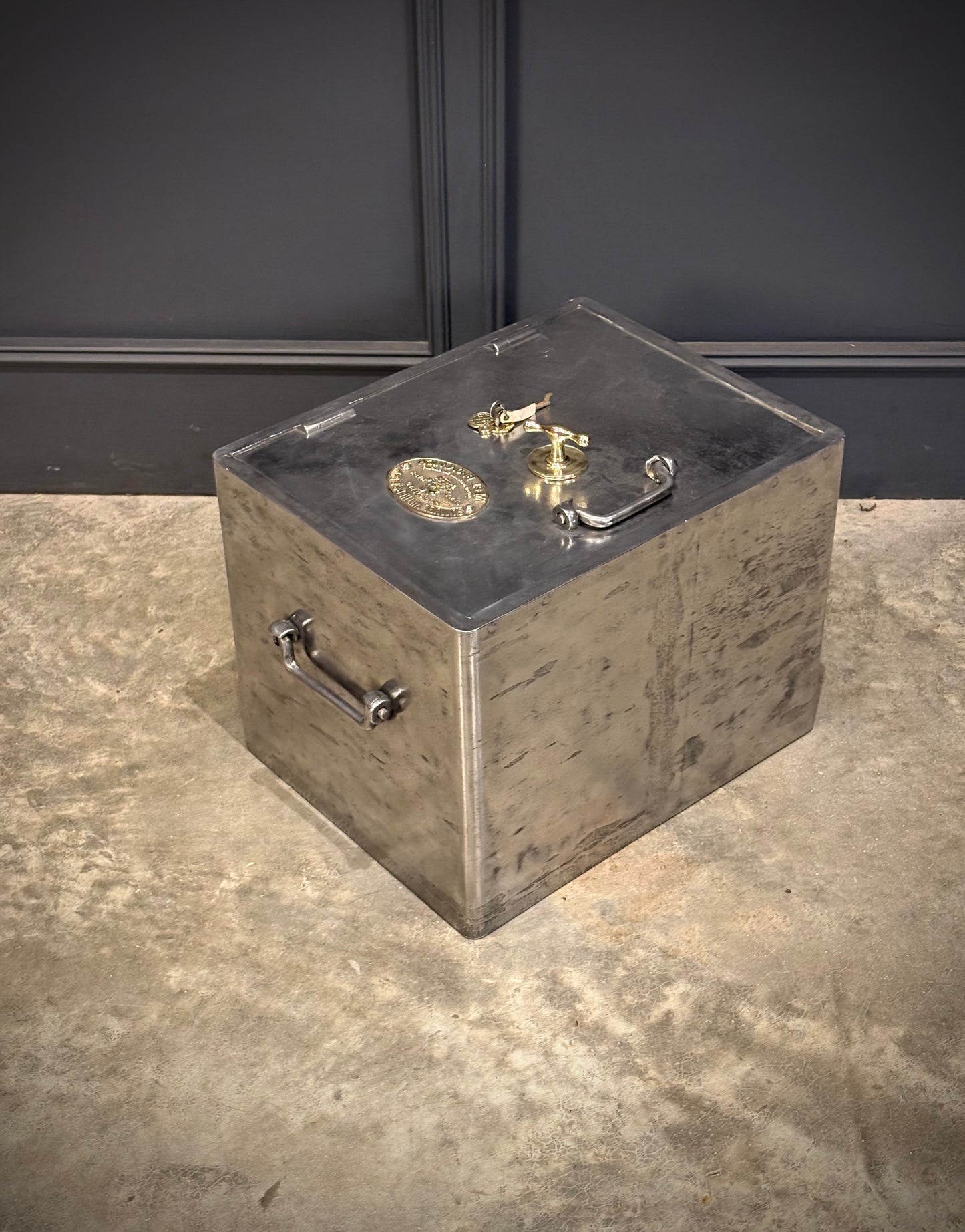 Victorian Polished Cast Iron Safe by Samuel Withers & Co c.1860