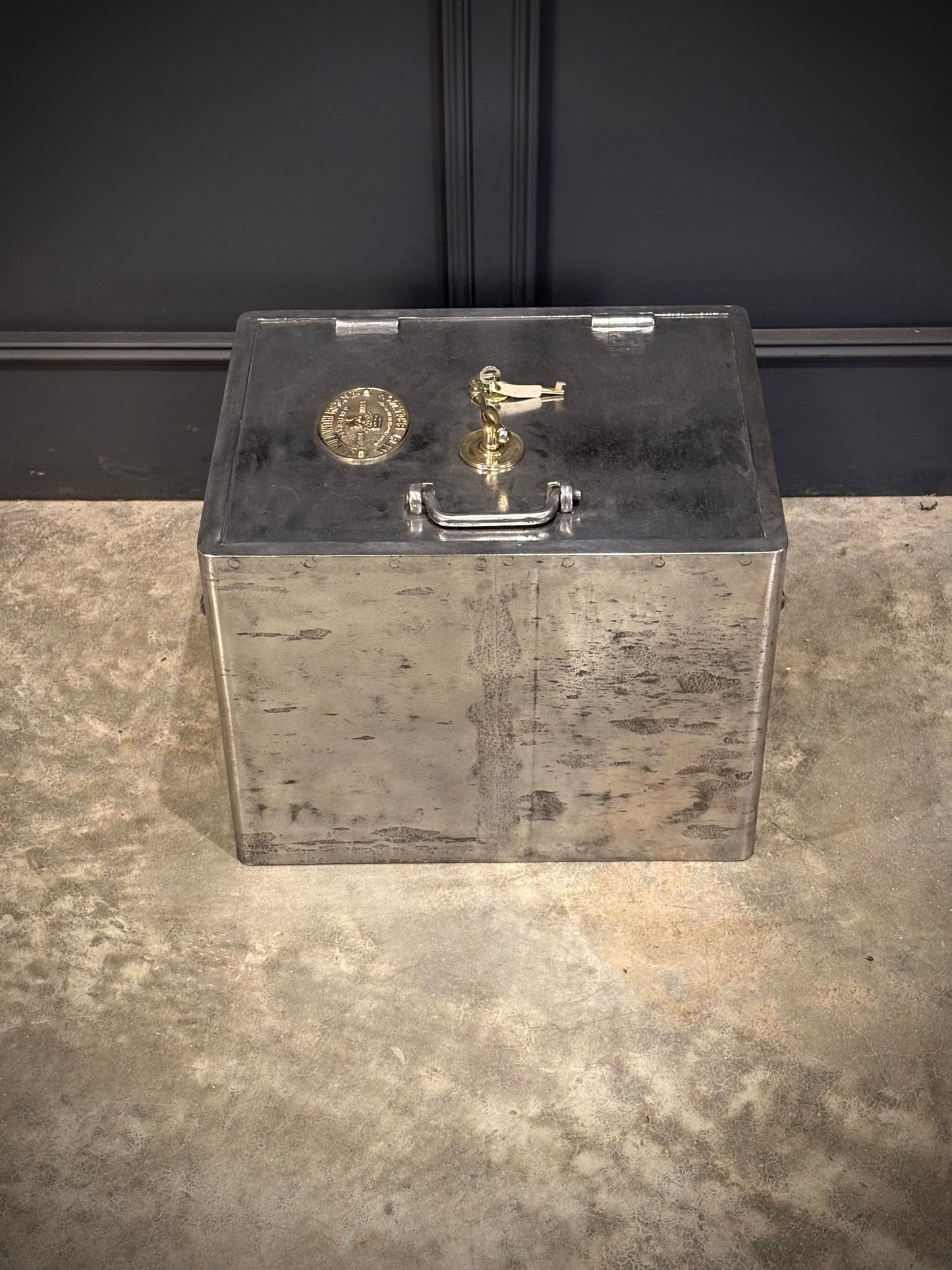 Victorian Polished Cast Iron Safe by Samuel Withers & Co c.1860
