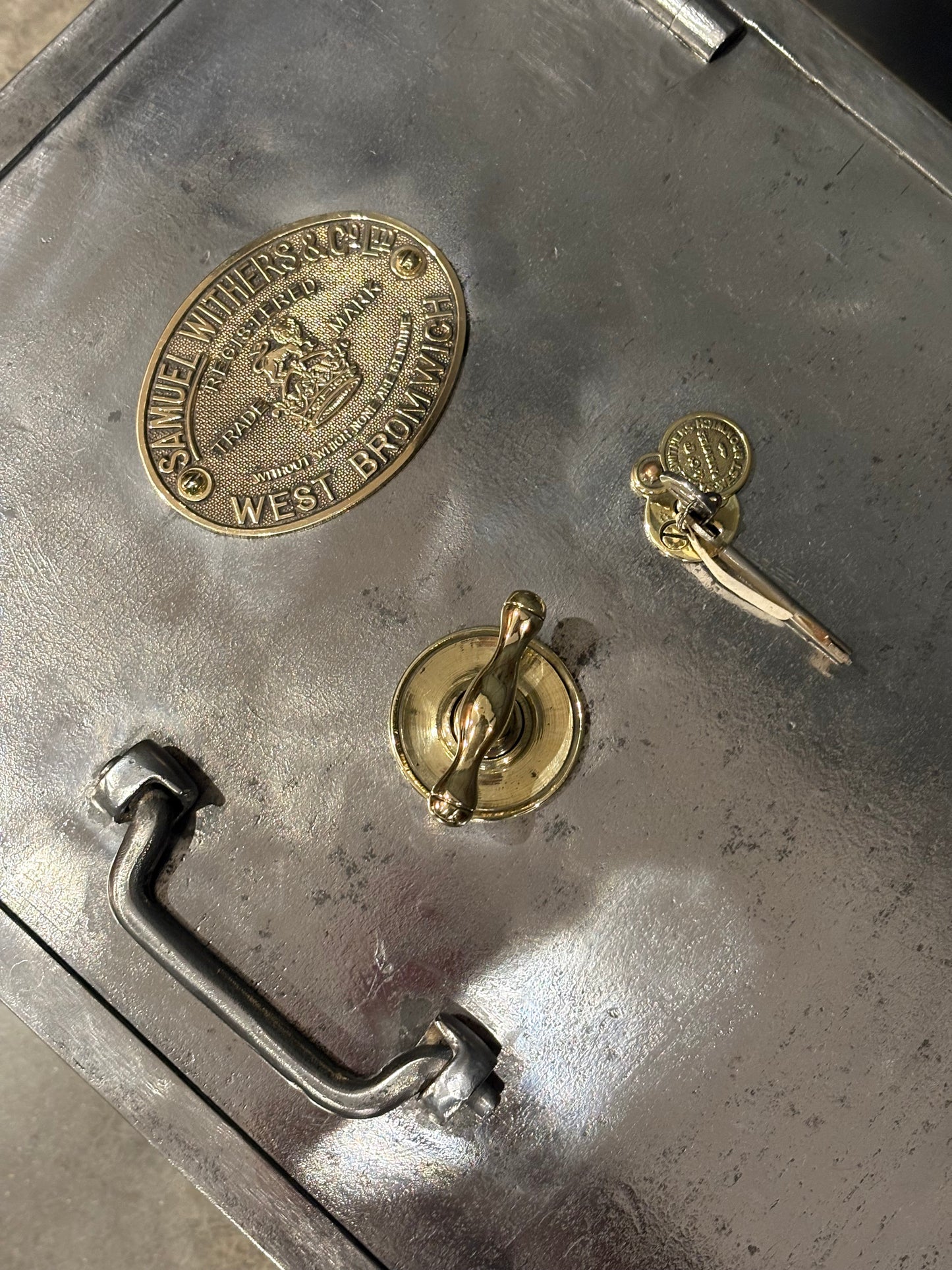 Victorian Polished Cast Iron Safe by Samuel Withers & Co c.1860