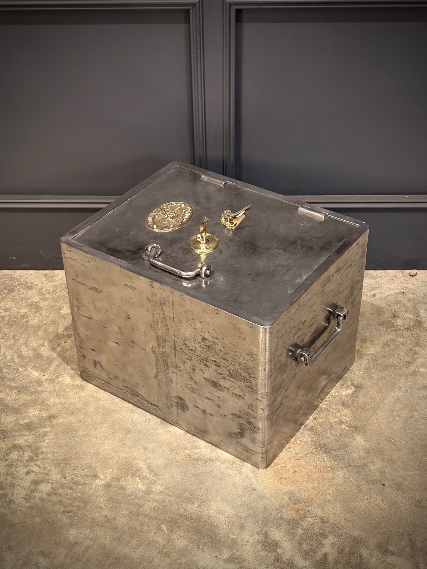 Victorian Polished Cast Iron Safe by Samuel Withers & Co c.1860