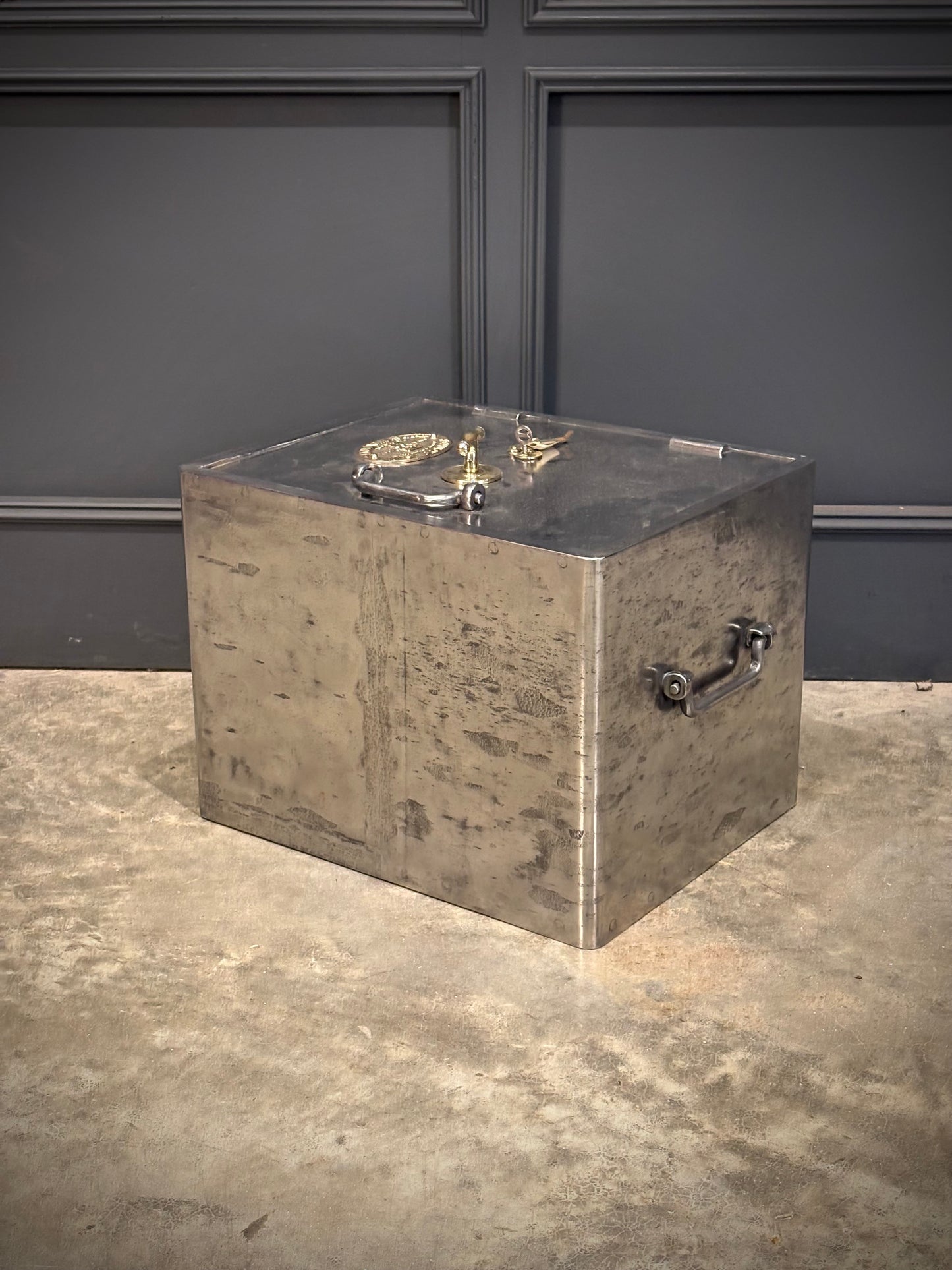 Victorian Polished Cast Iron Safe by Samuel Withers & Co c.1860