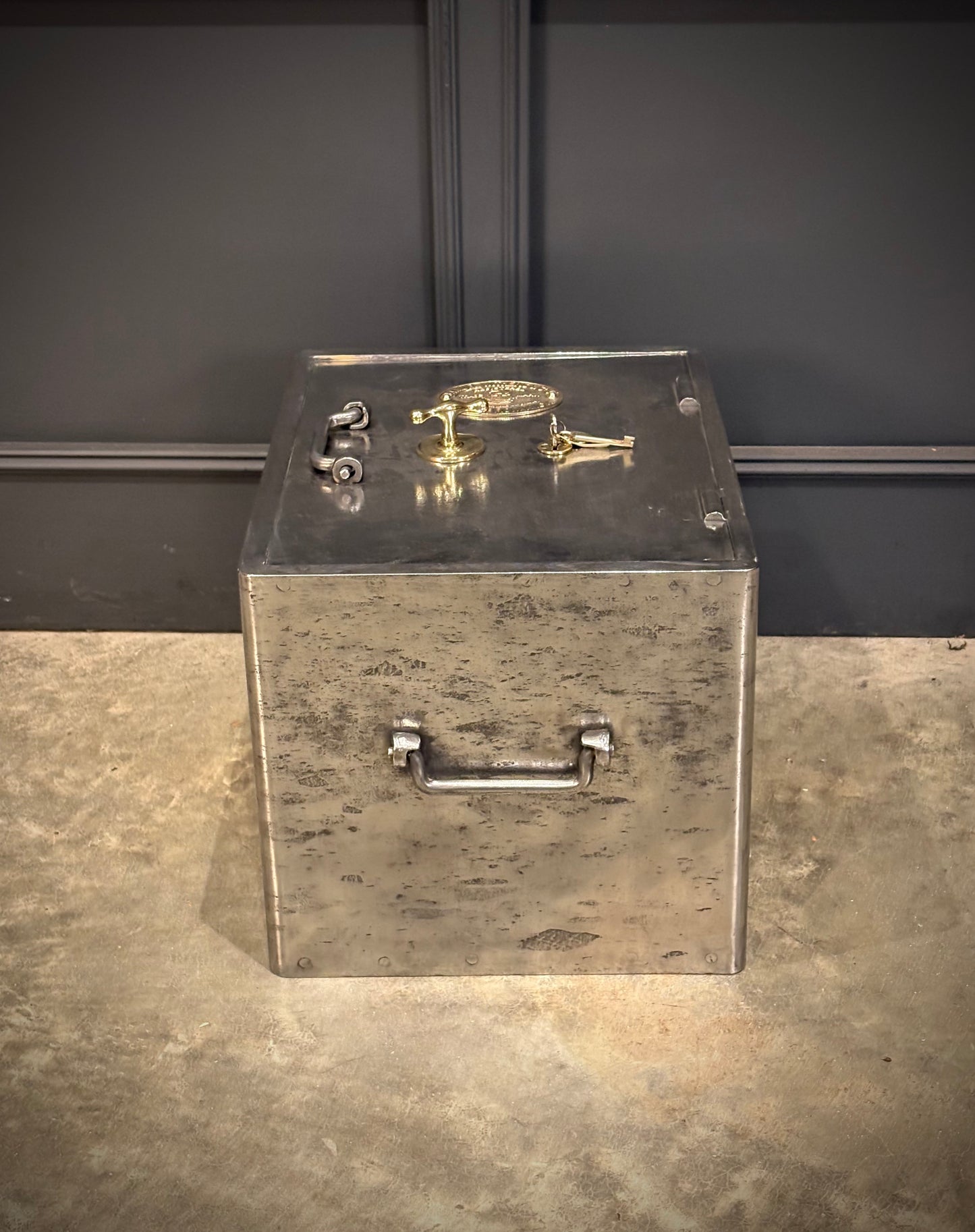 Victorian Polished Cast Iron Safe by Samuel Withers & Co c.1860