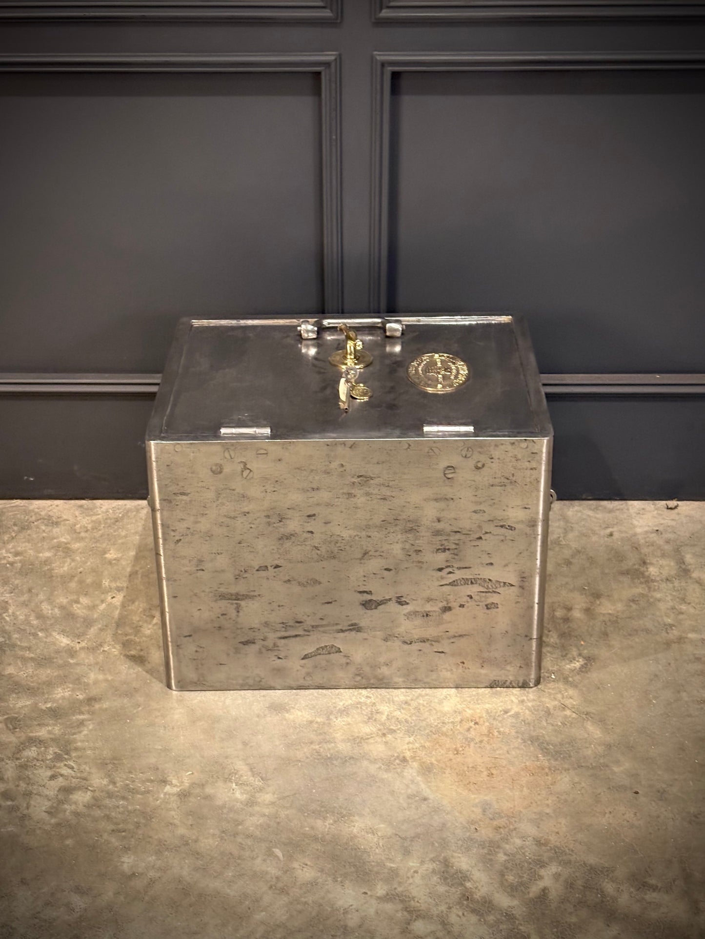 Victorian Polished Cast Iron Safe by Samuel Withers & Co c.1860