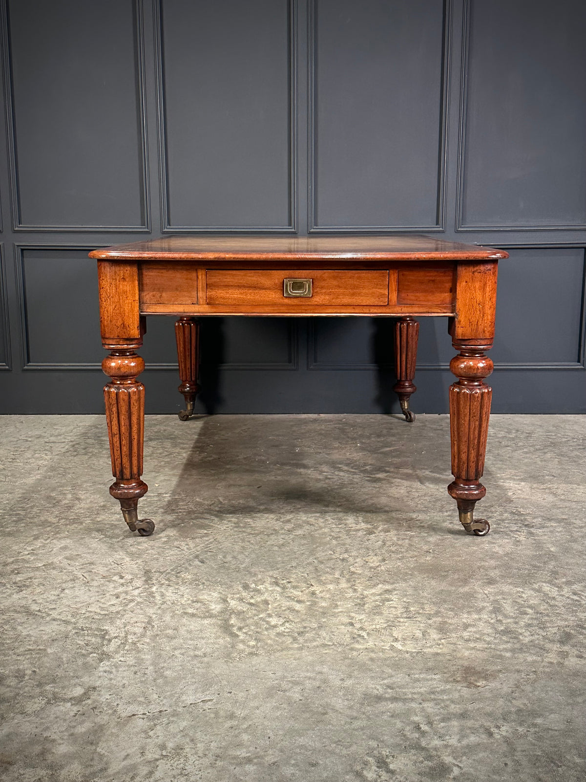 Large Victorian Mahogany Partners Writing Table