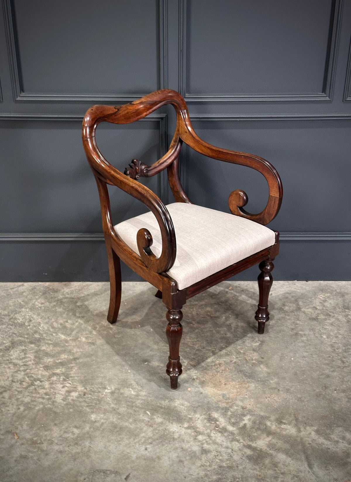Set of Eight Rosewood Dining Chairs