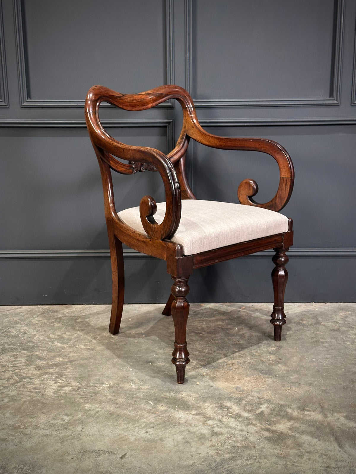 Set of Eight Rosewood Dining Chairs