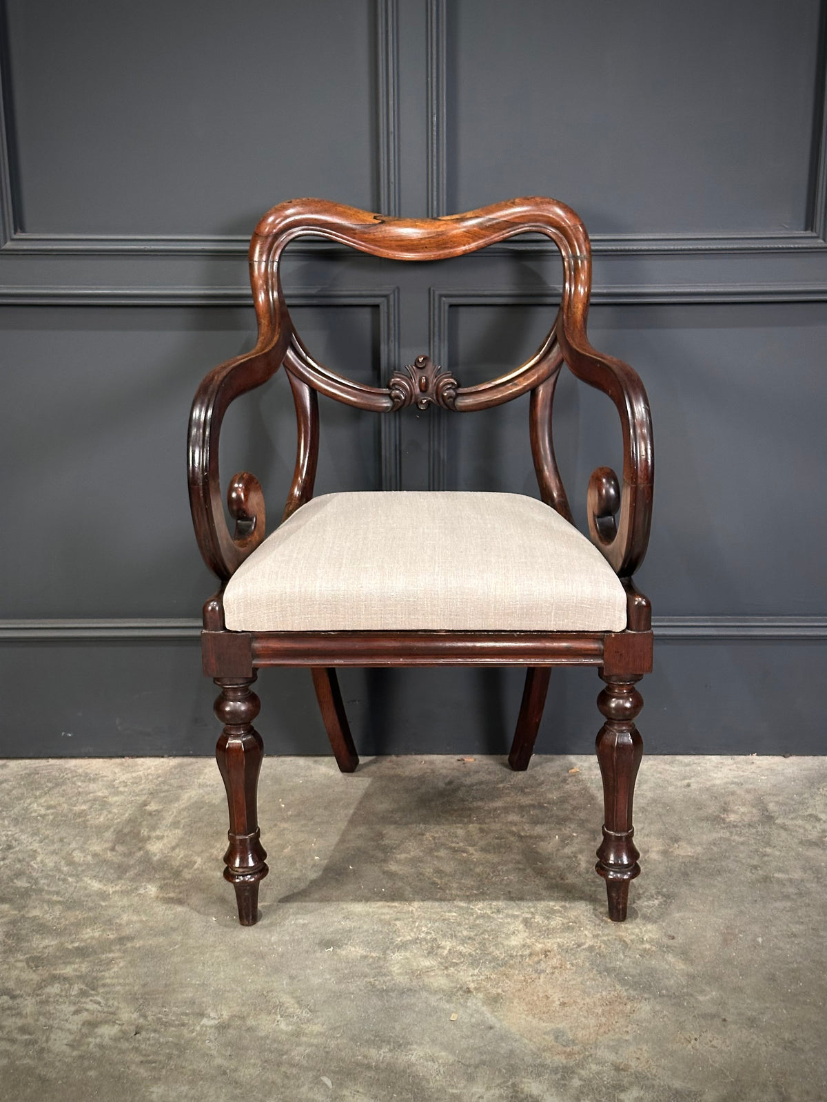 Set of Eight Rosewood Dining Chairs