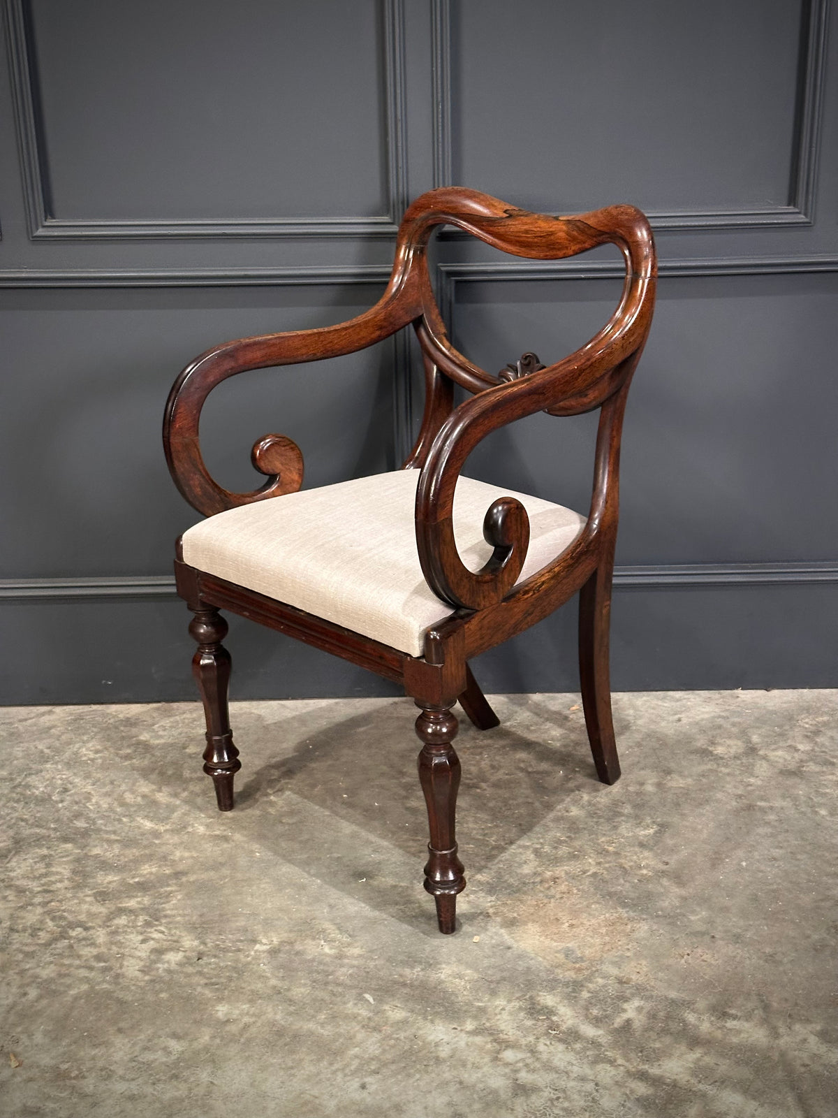 Set of Eight Rosewood Dining Chairs