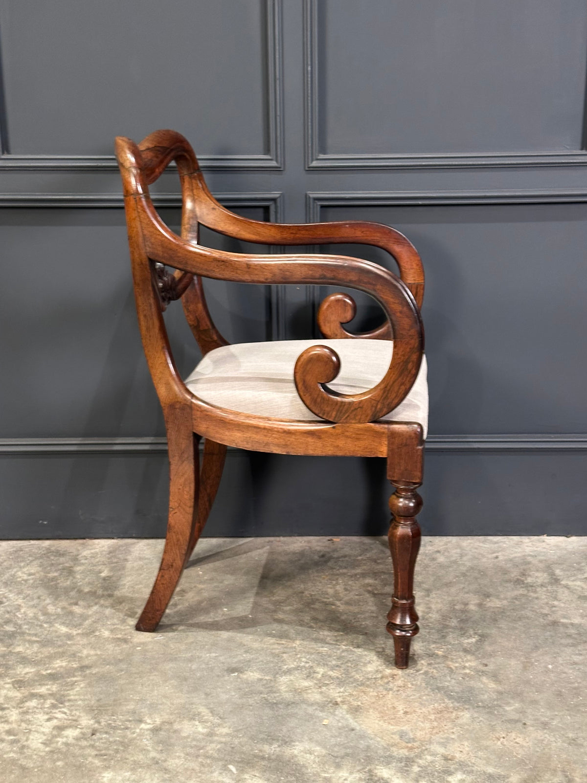 Set of Eight Rosewood Dining Chairs