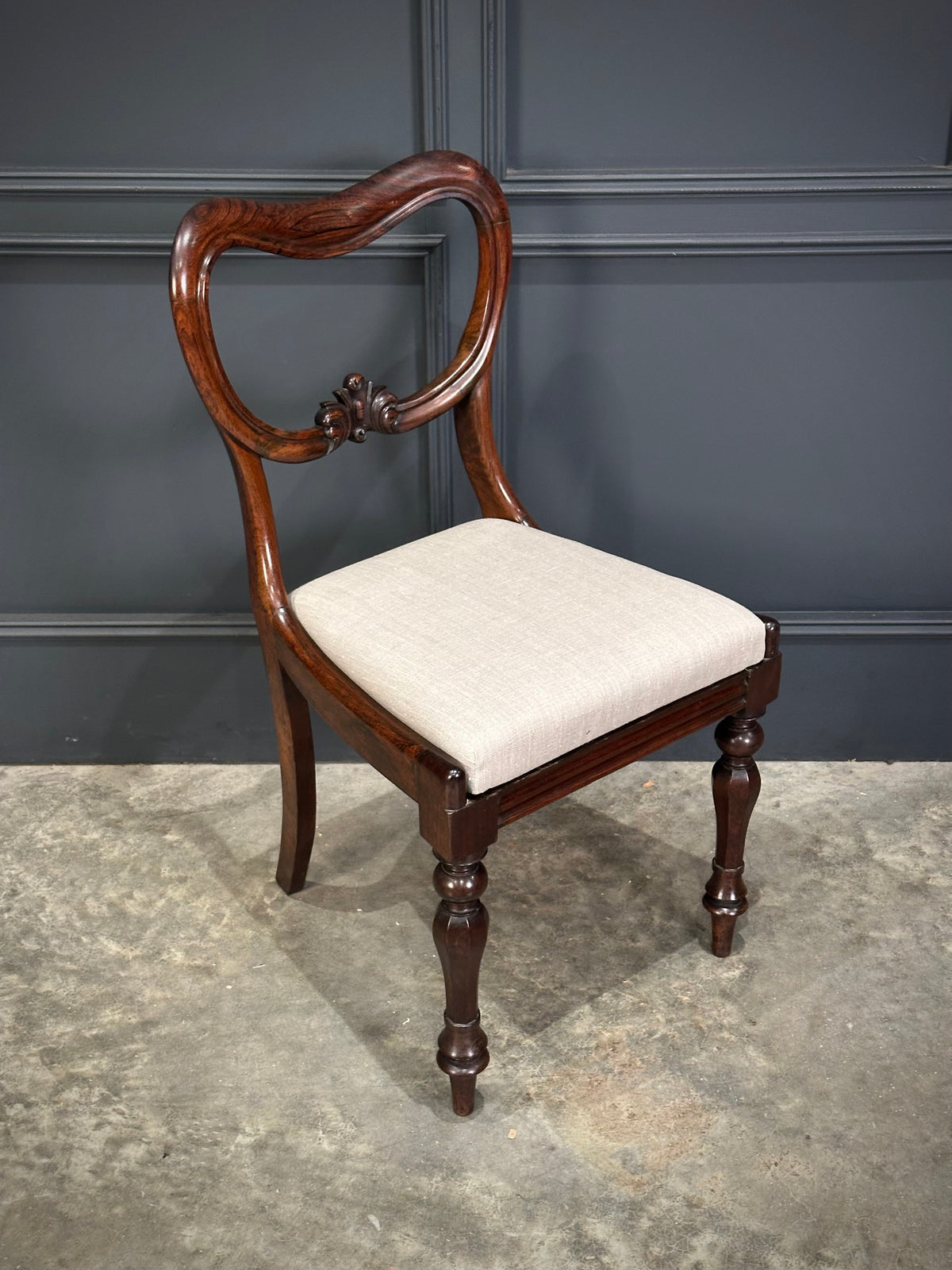 Set of Eight Rosewood Dining Chairs