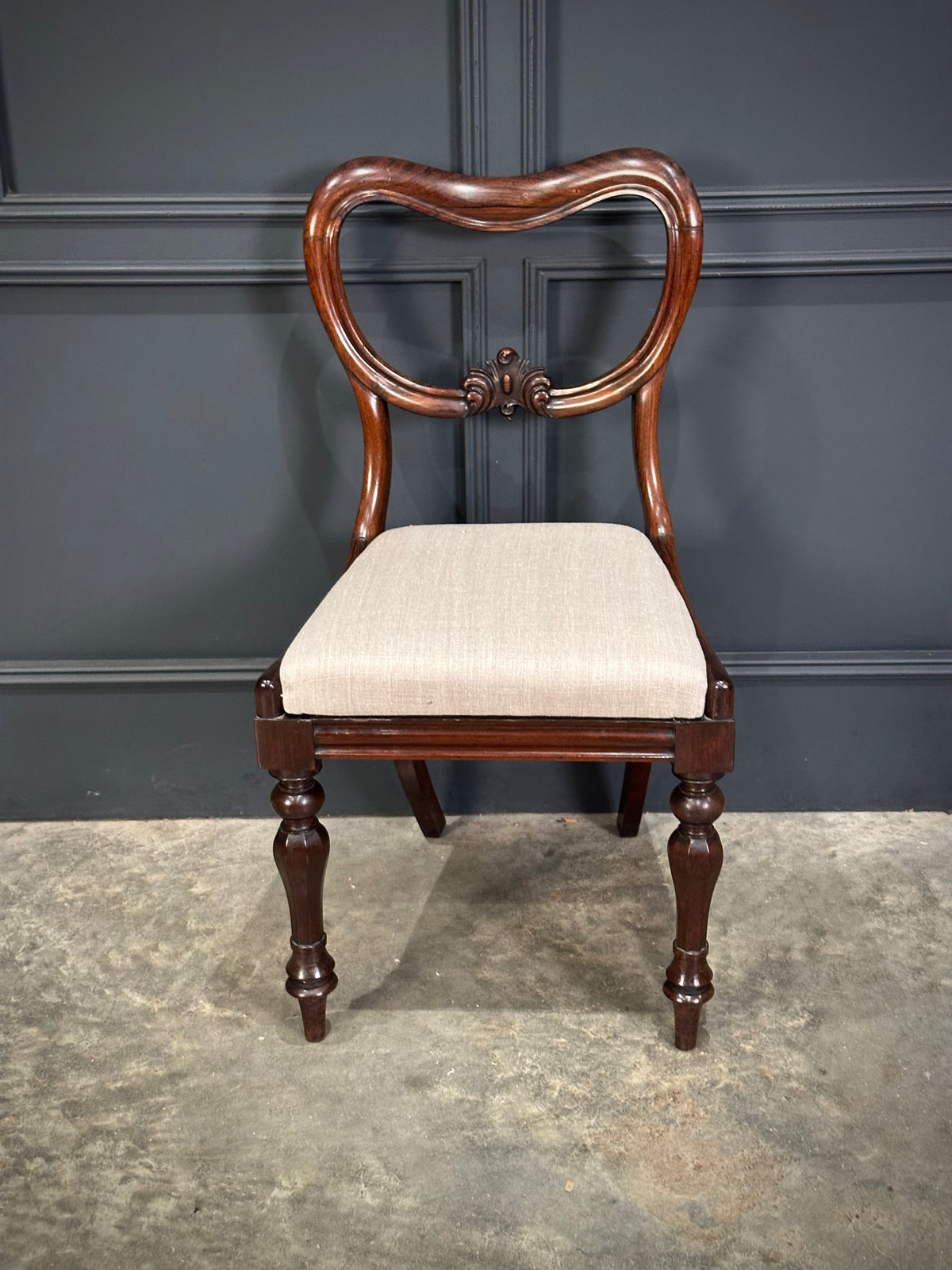 Set of Eight Rosewood Dining Chairs